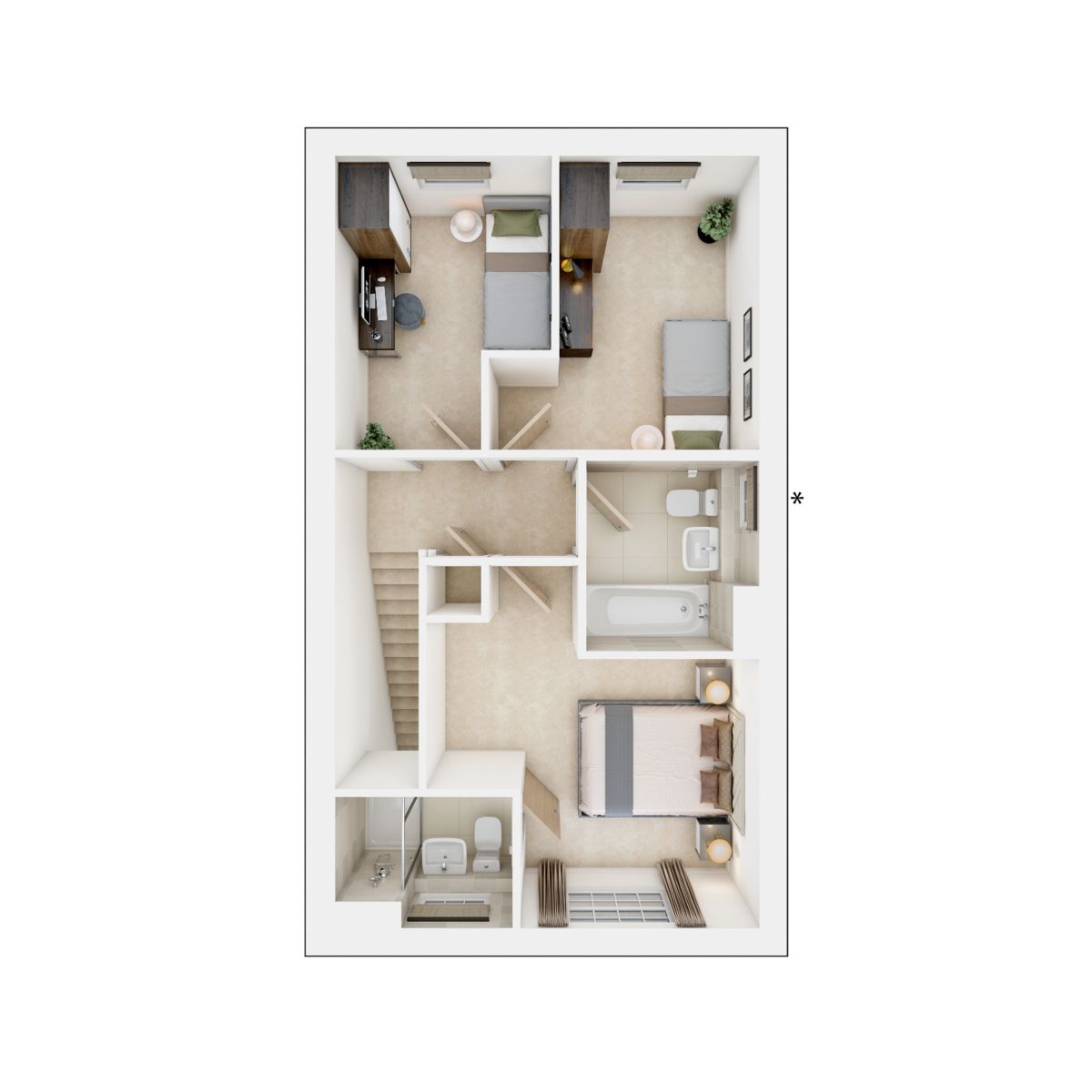 Brilbury second floor floorplan