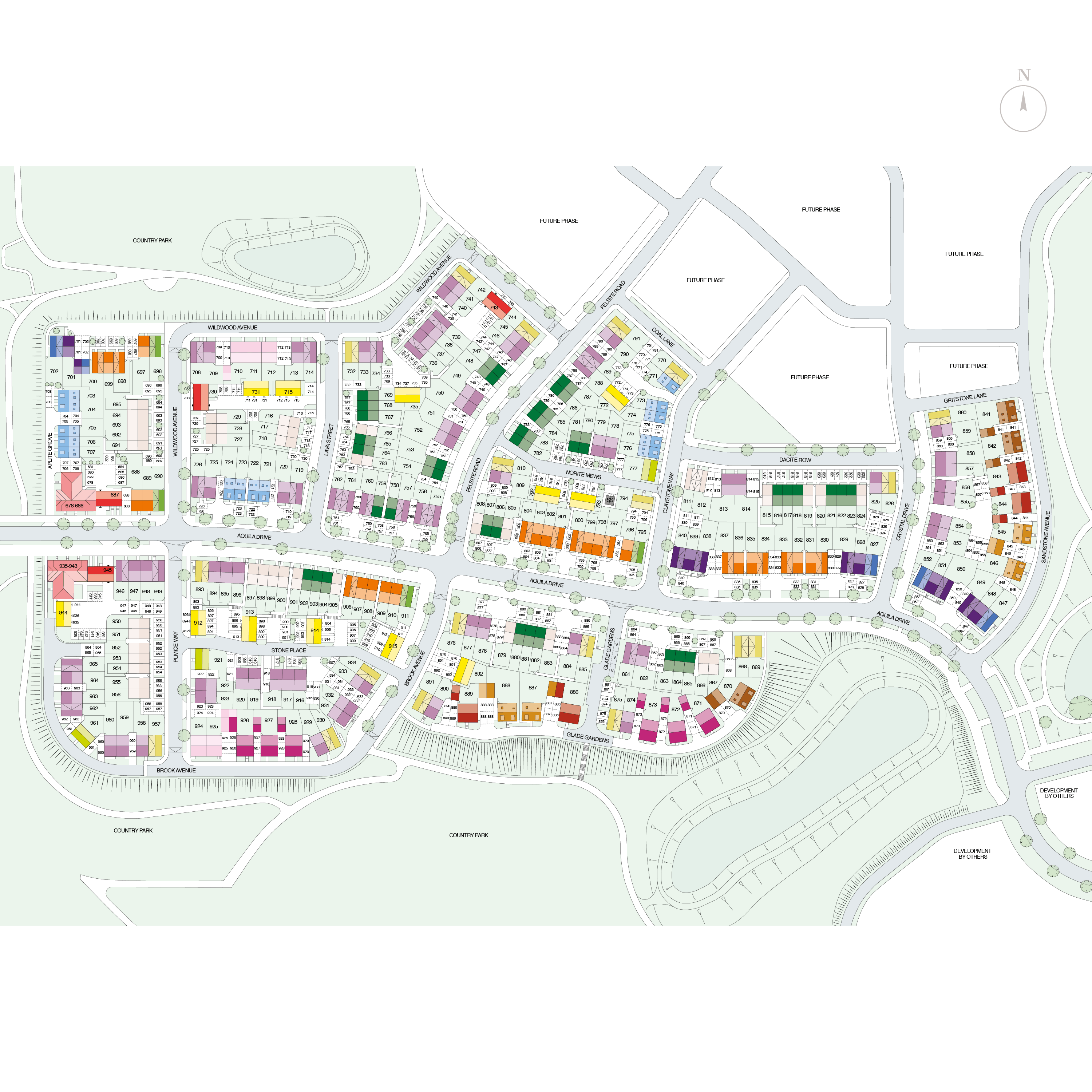 Development Layout for Greenwood Park