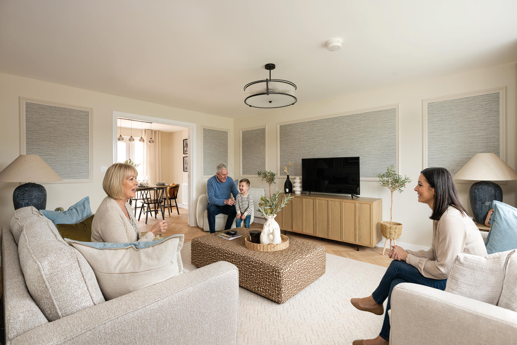 St Mary View Manford show home living room