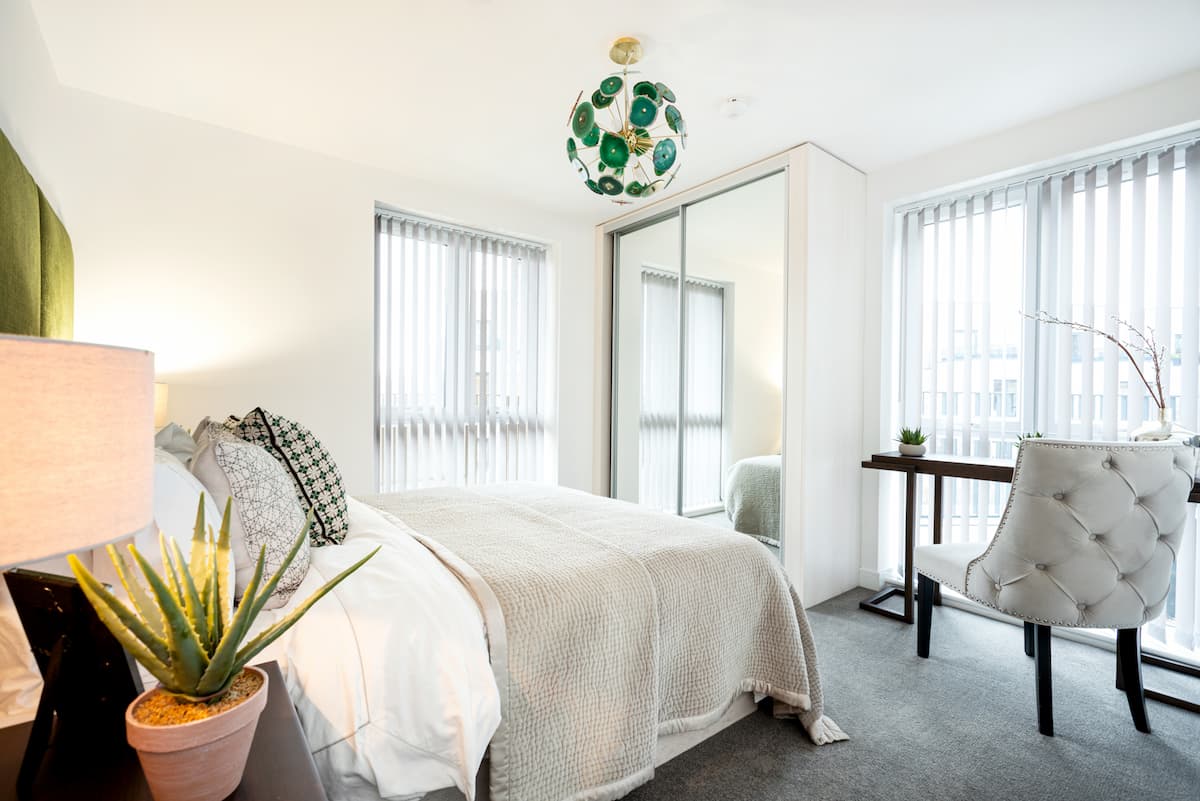 Beautiful bedrooms with space for a wardrobe