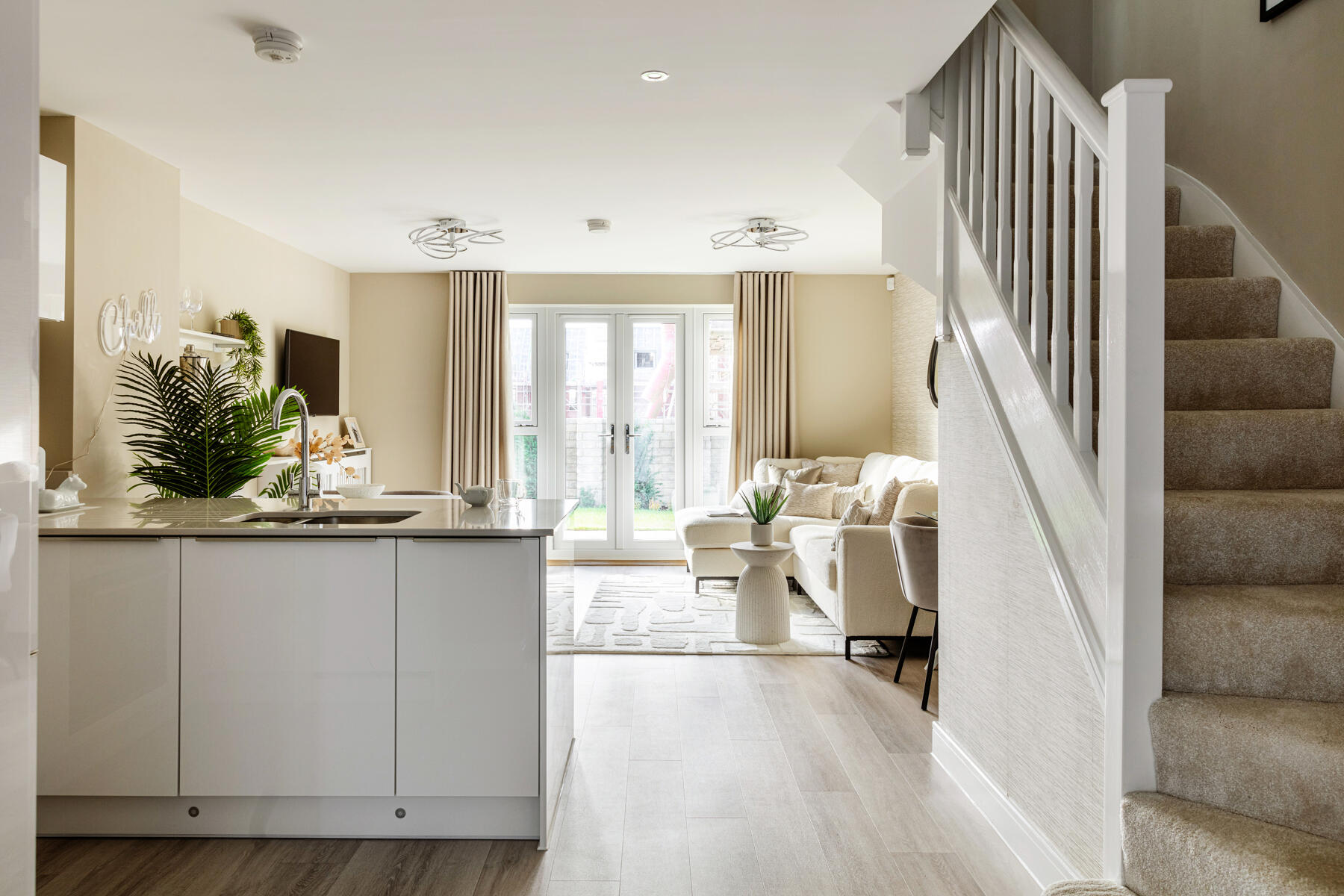 Light filled open plan interiors