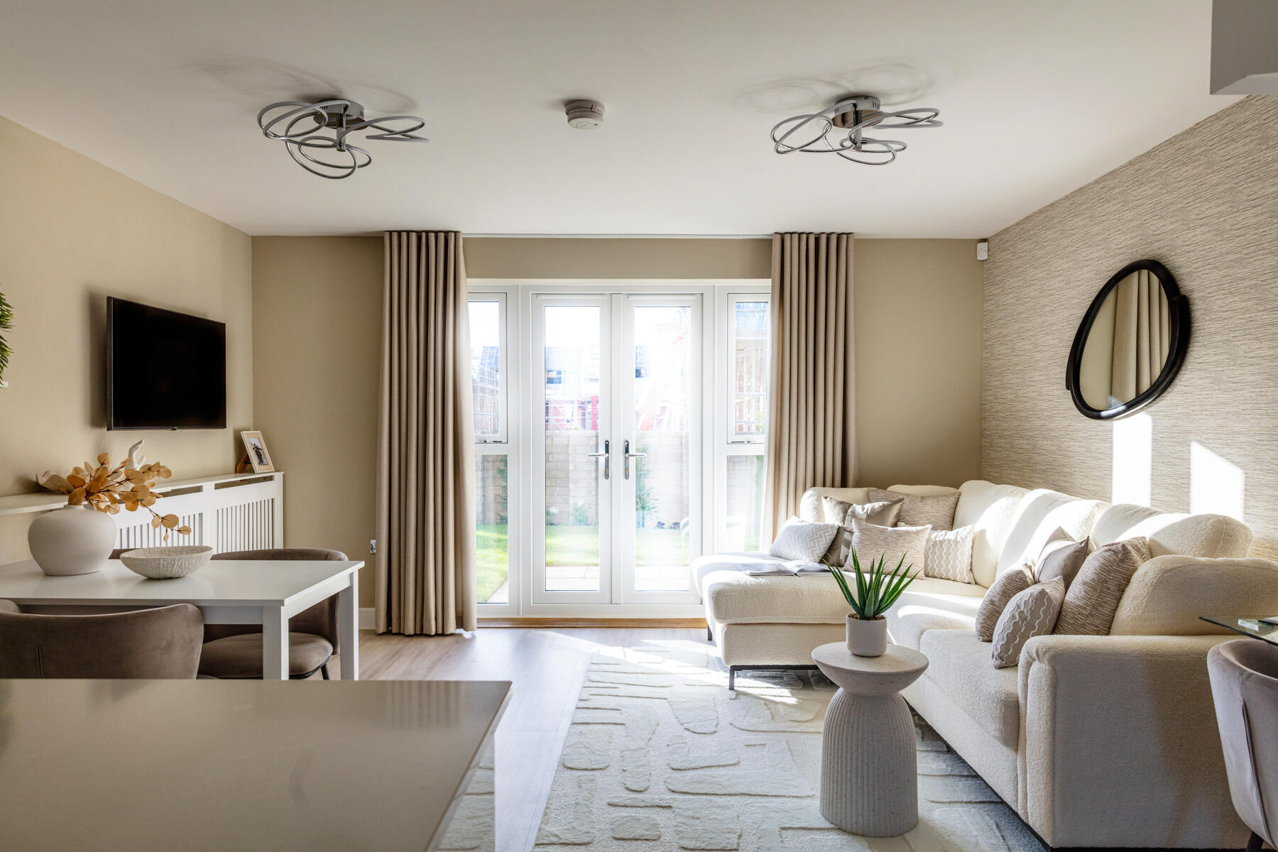 Let the outdoors in with the French doors to the garden