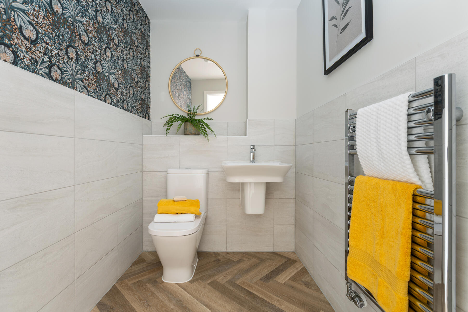 Convenient ground floor Cloakroom