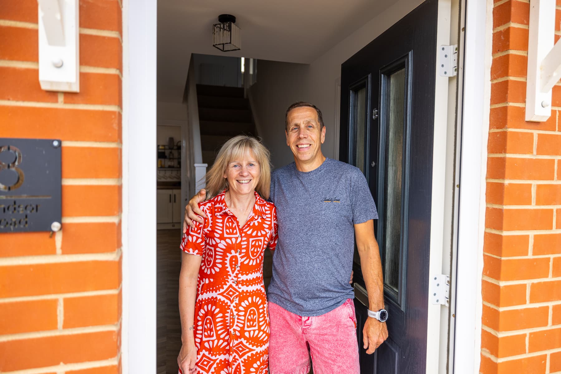 Paul and Sarah Davidson in their Taylor Wimpey home