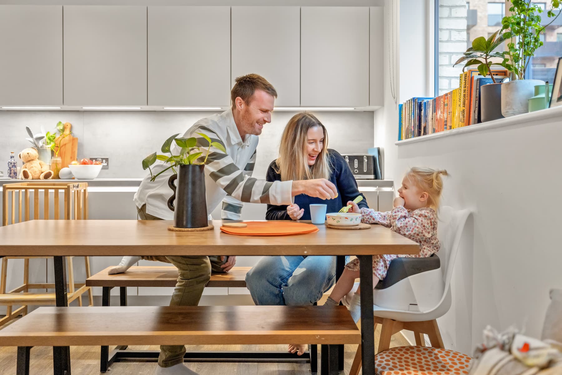 Briar and Richard in their new Taylor Wimpey home