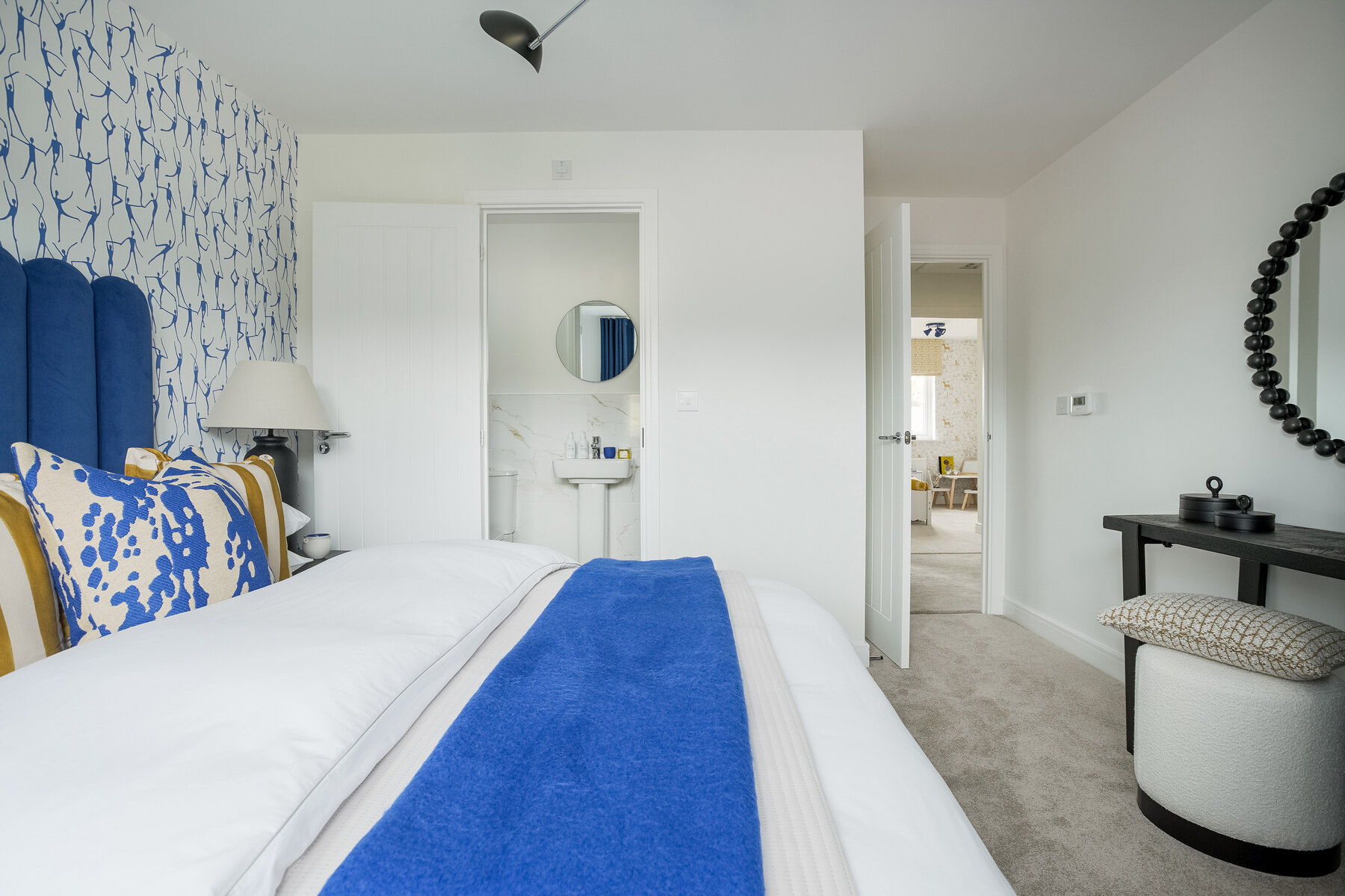 Bedroom 1 with view of the en suite