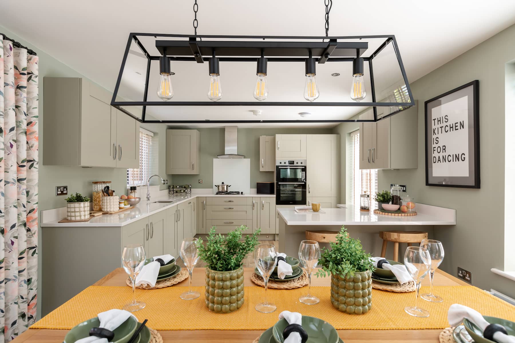 A dining space to enjoy family meals together