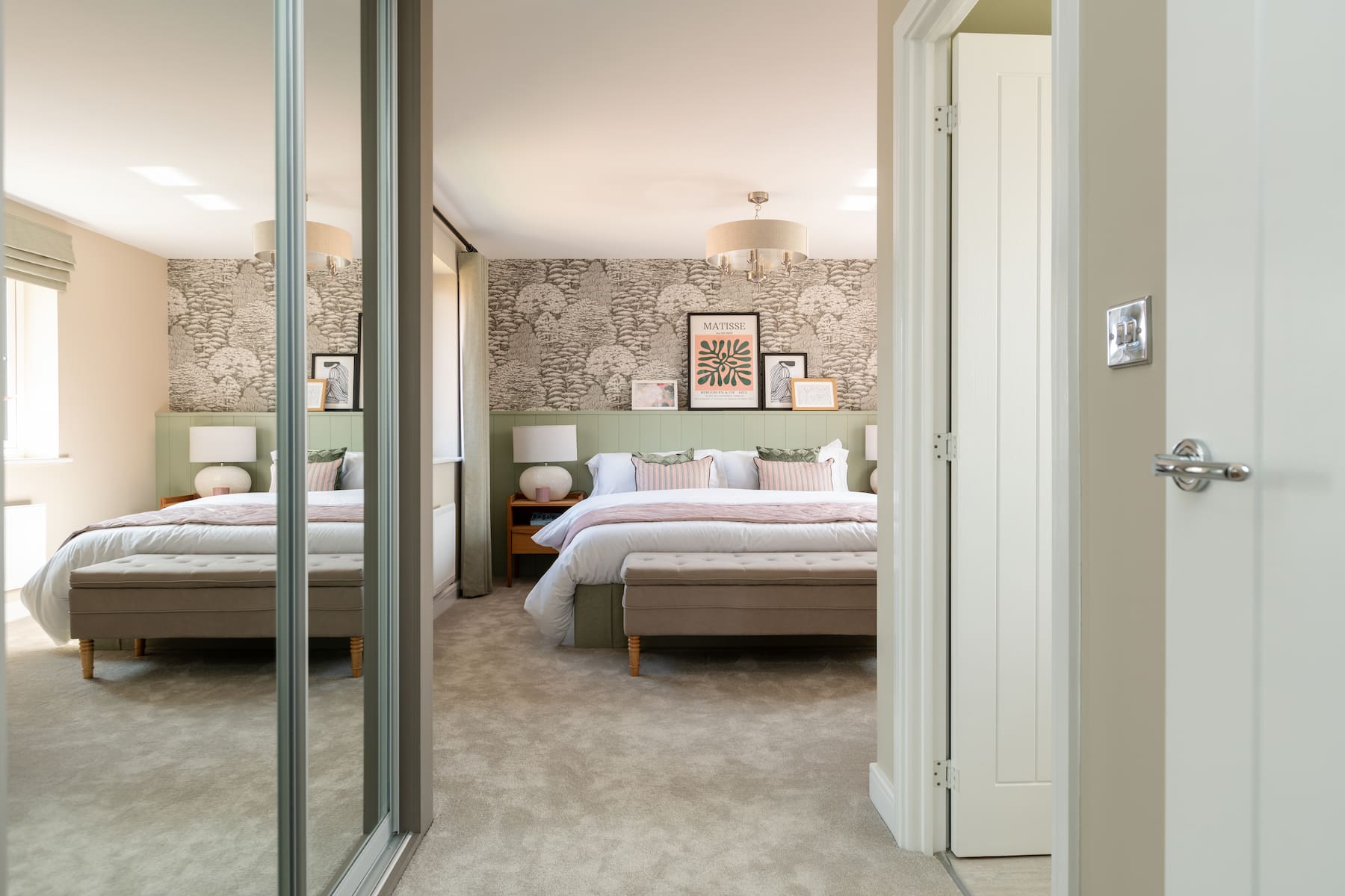 Bedroom 1 has ample storage space