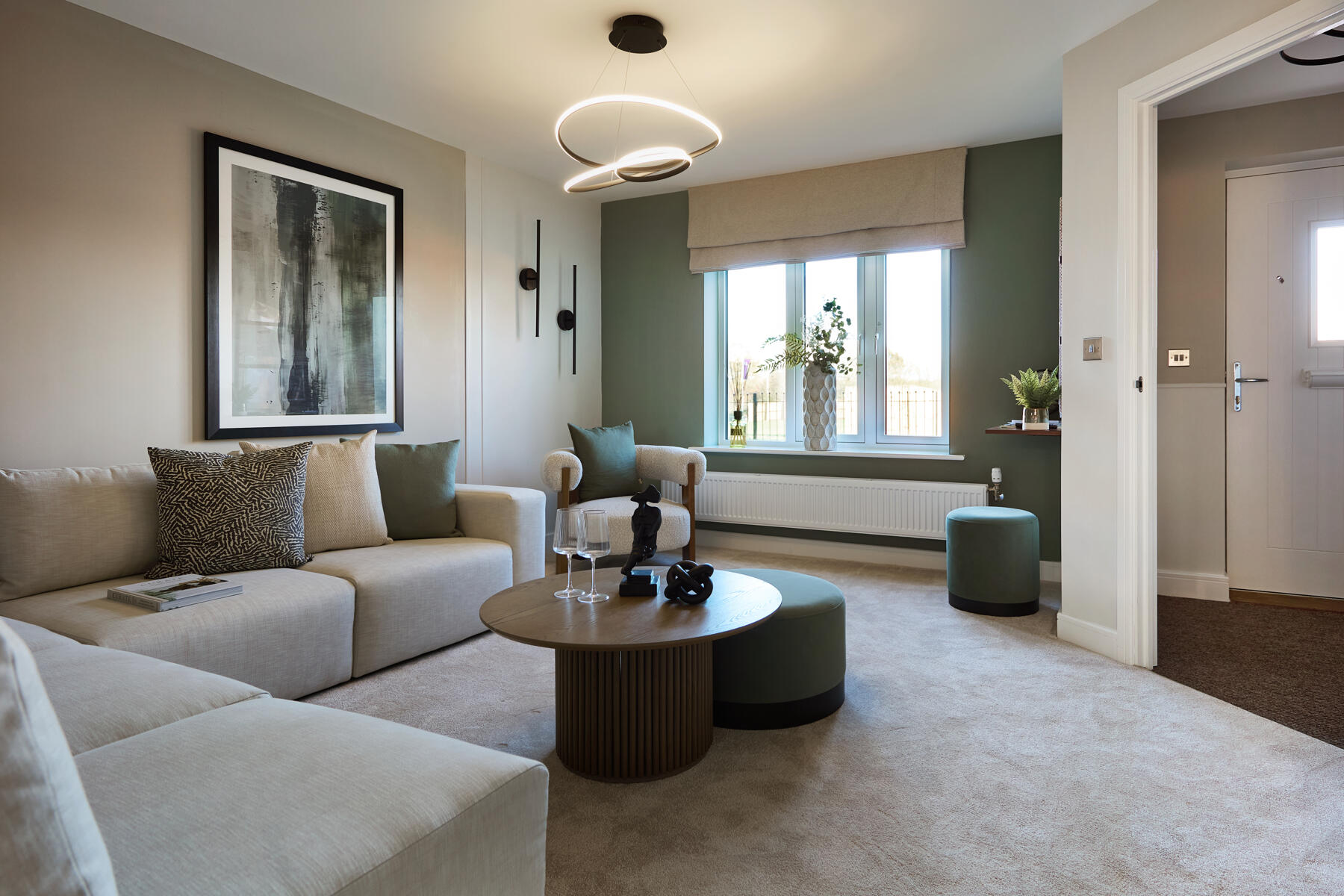 Separate light filled living space