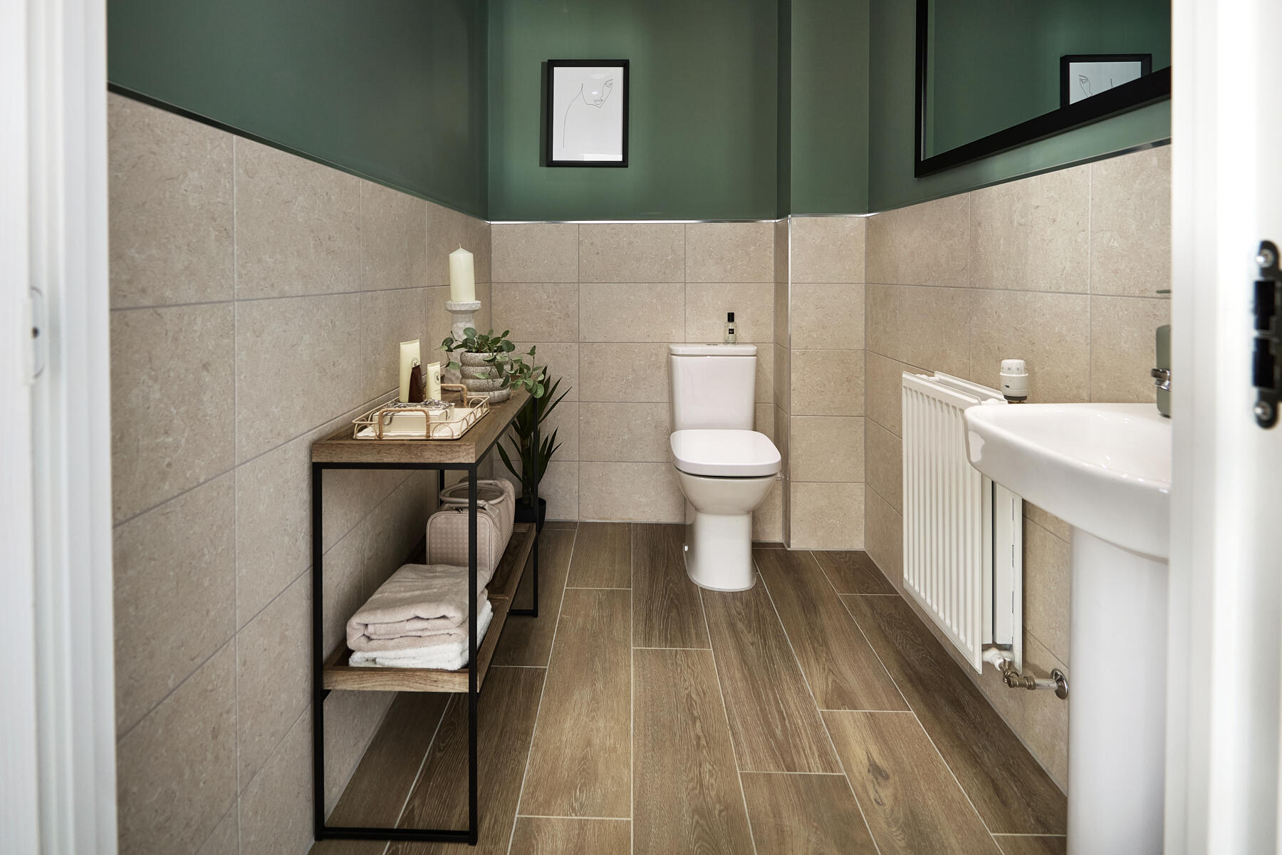 Handy ground floor cloakroom