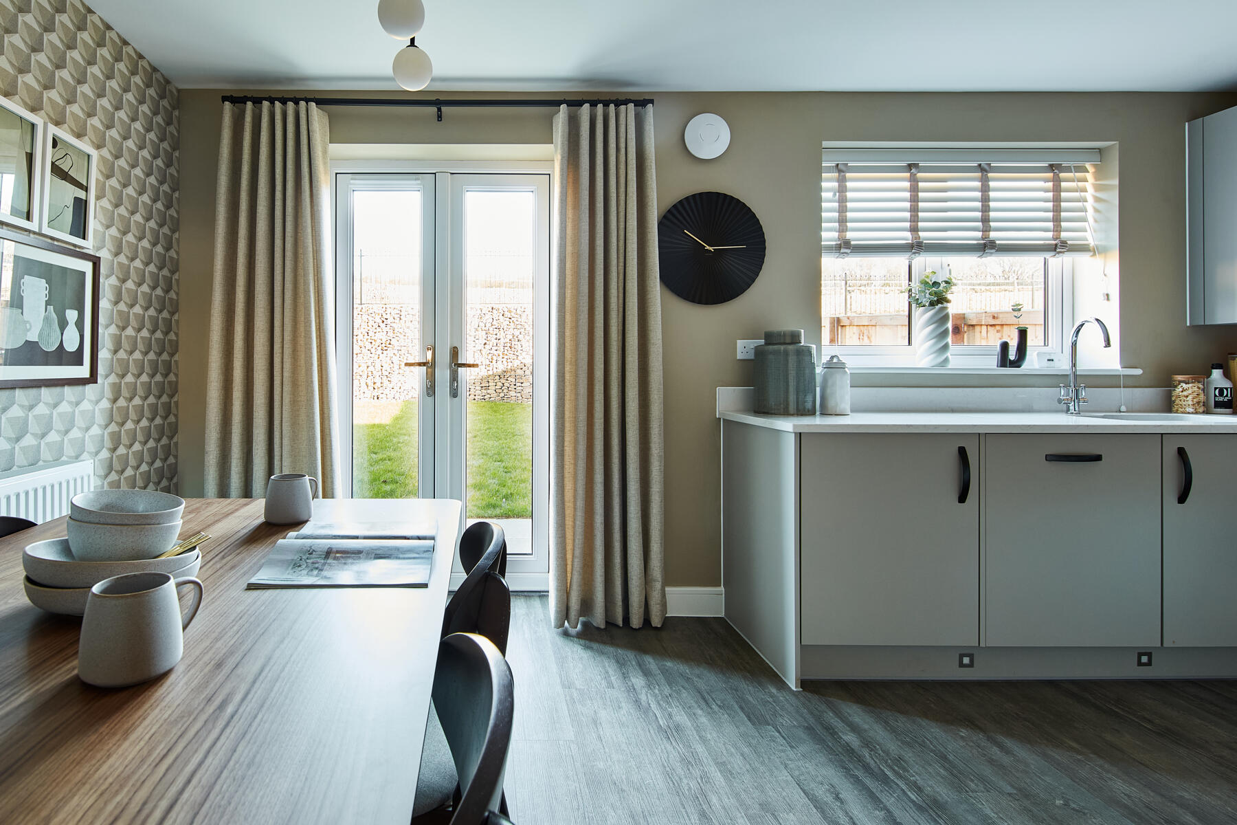 French doors out to the garden