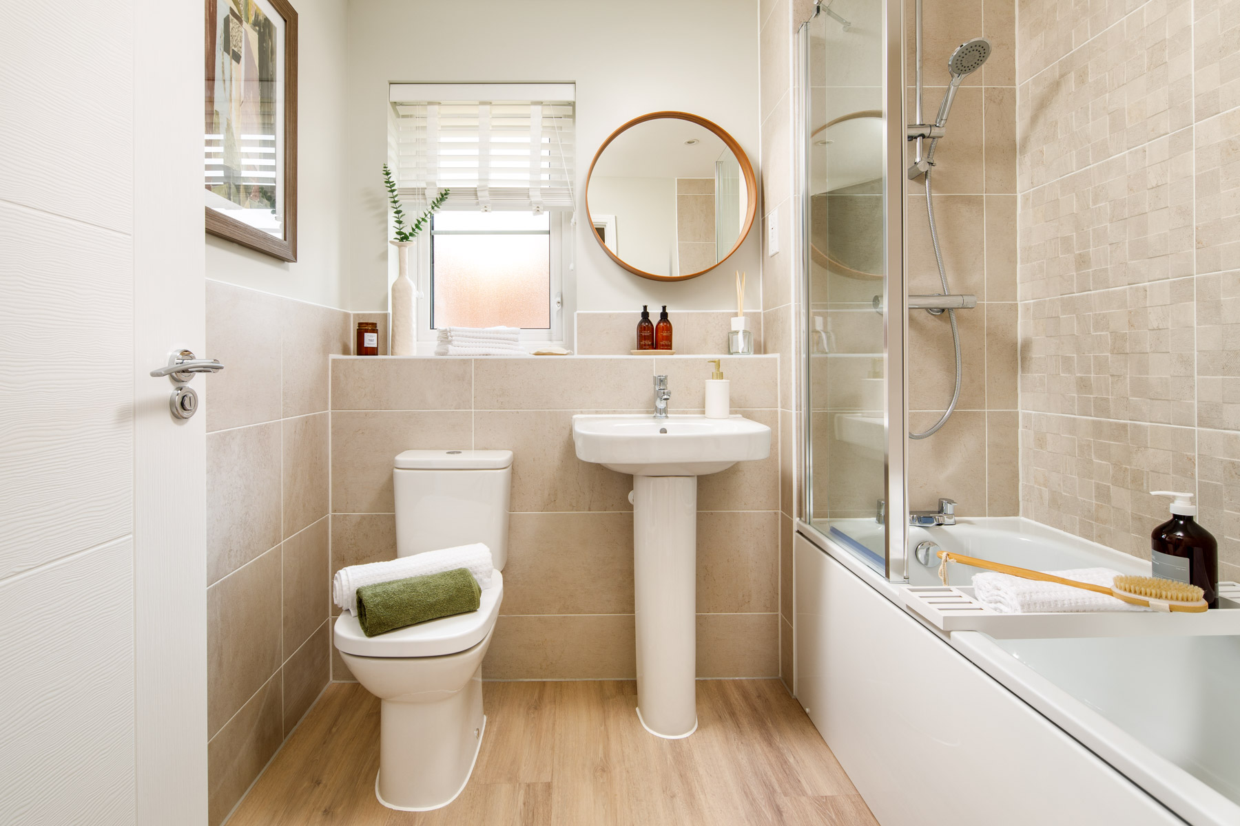 Light filled family bathroom