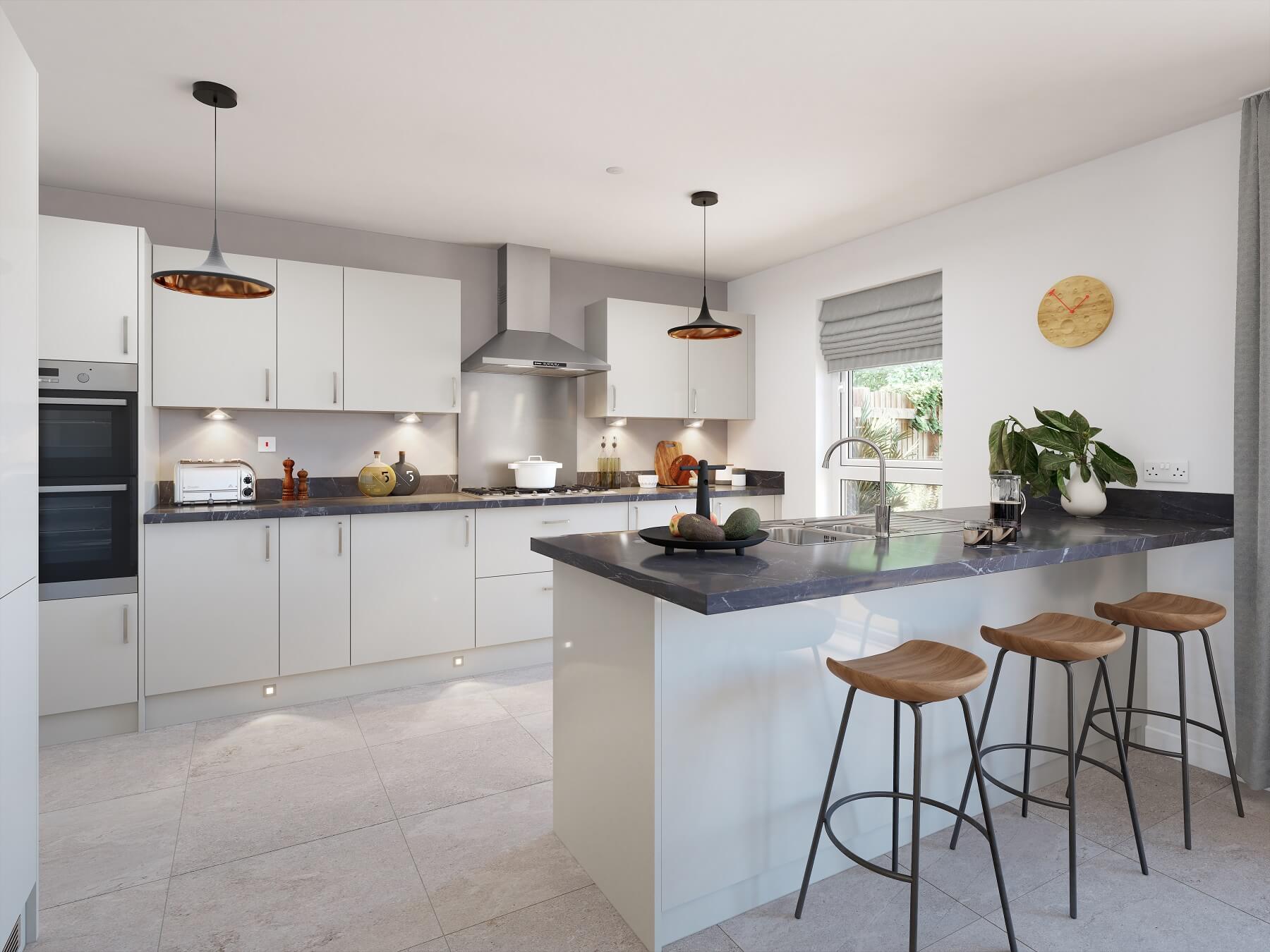 An impressive modern kitchen