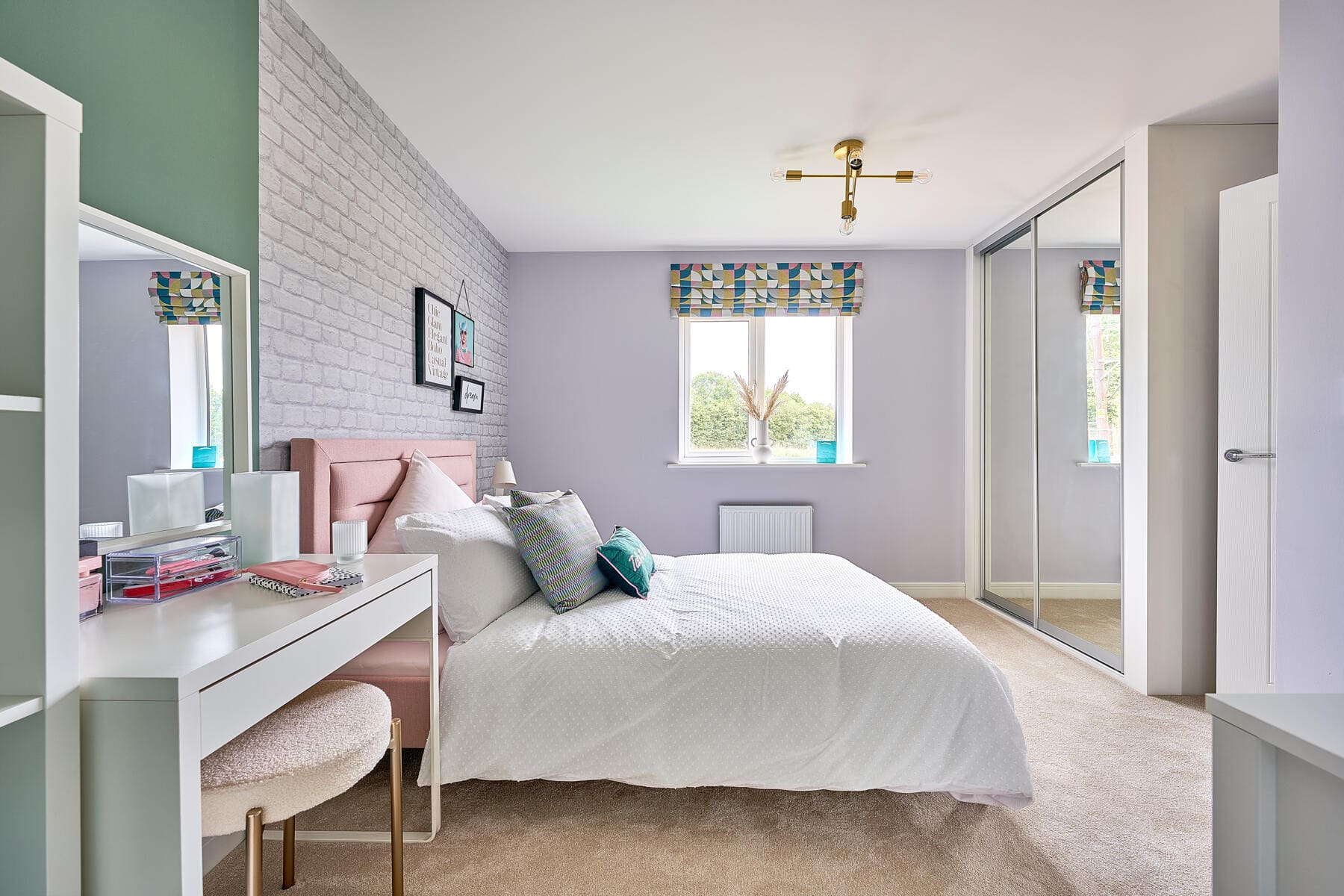 Double bedroom with wardrobes