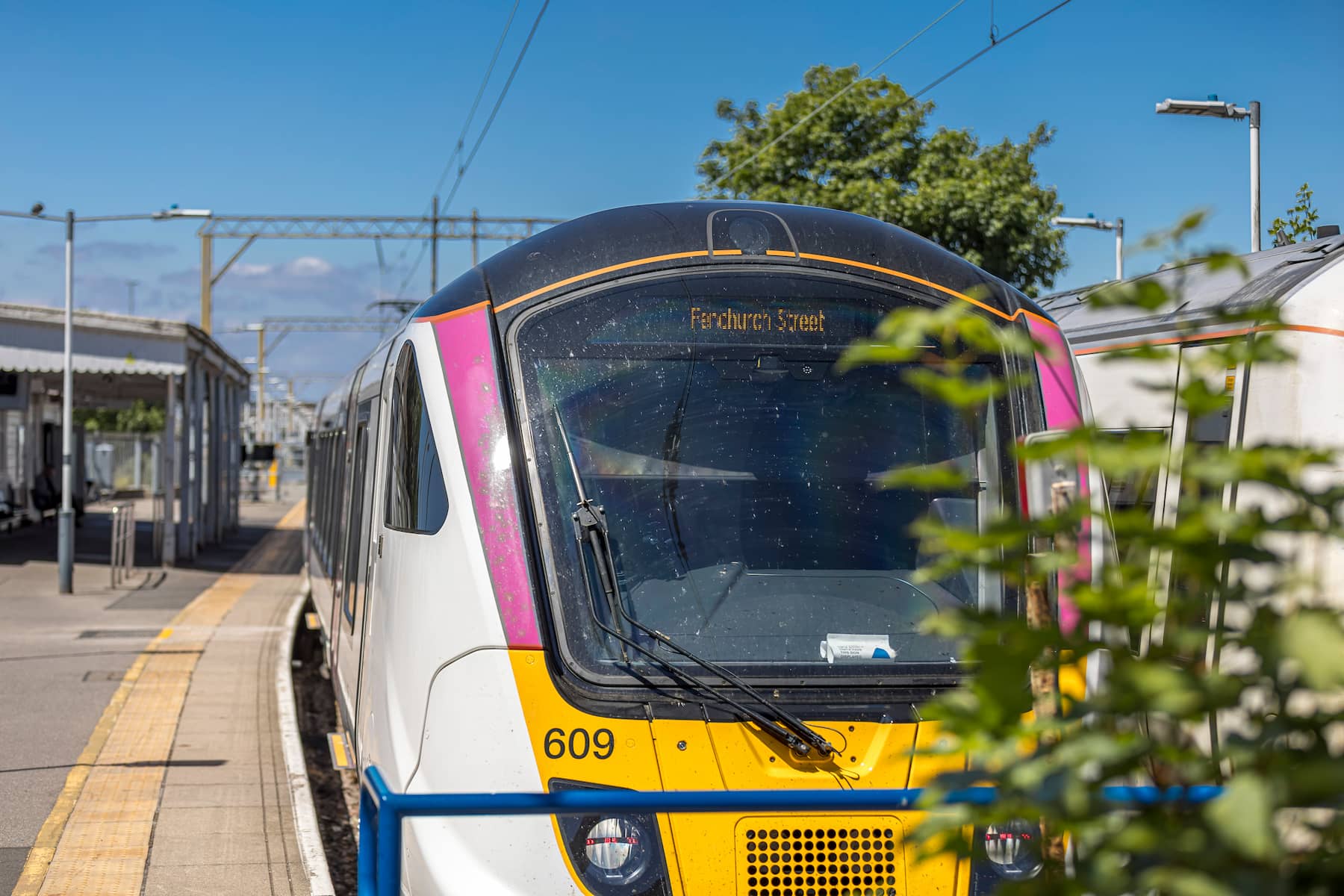 Shoeburyness Railway Station, the terminus of the c2c line, providing direct trains to London Fenchurch Street in just over an hour & South-end-on-Sea in 10 minutes.