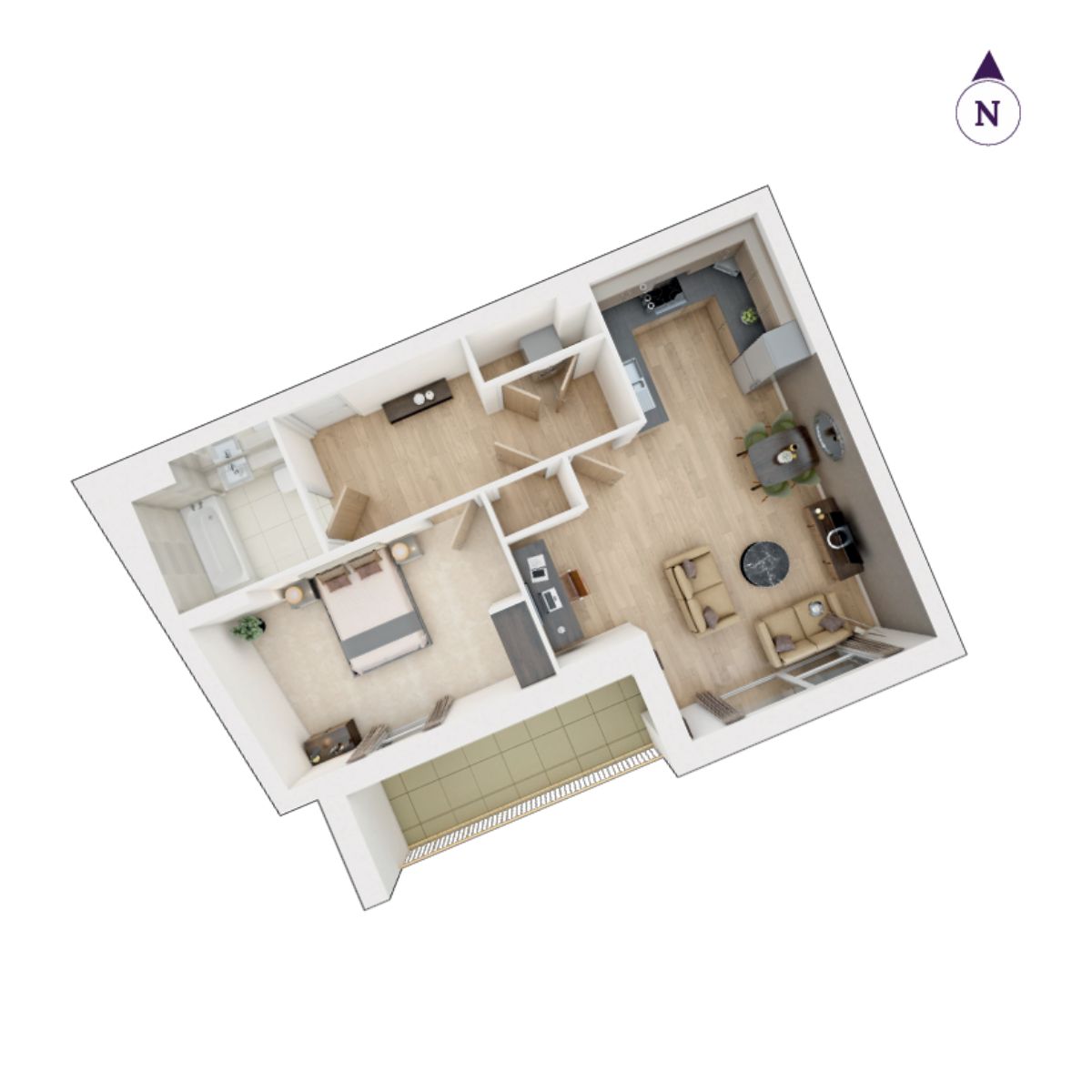 Copper Yard Block C Floorplan  Plots 106, 114, 122 & 130