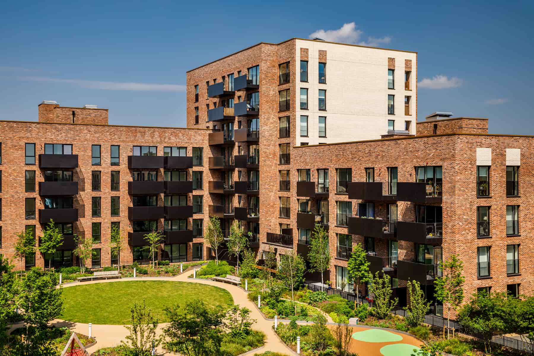 Coronation Square’s podium gardens offer a tranquil space for all residents