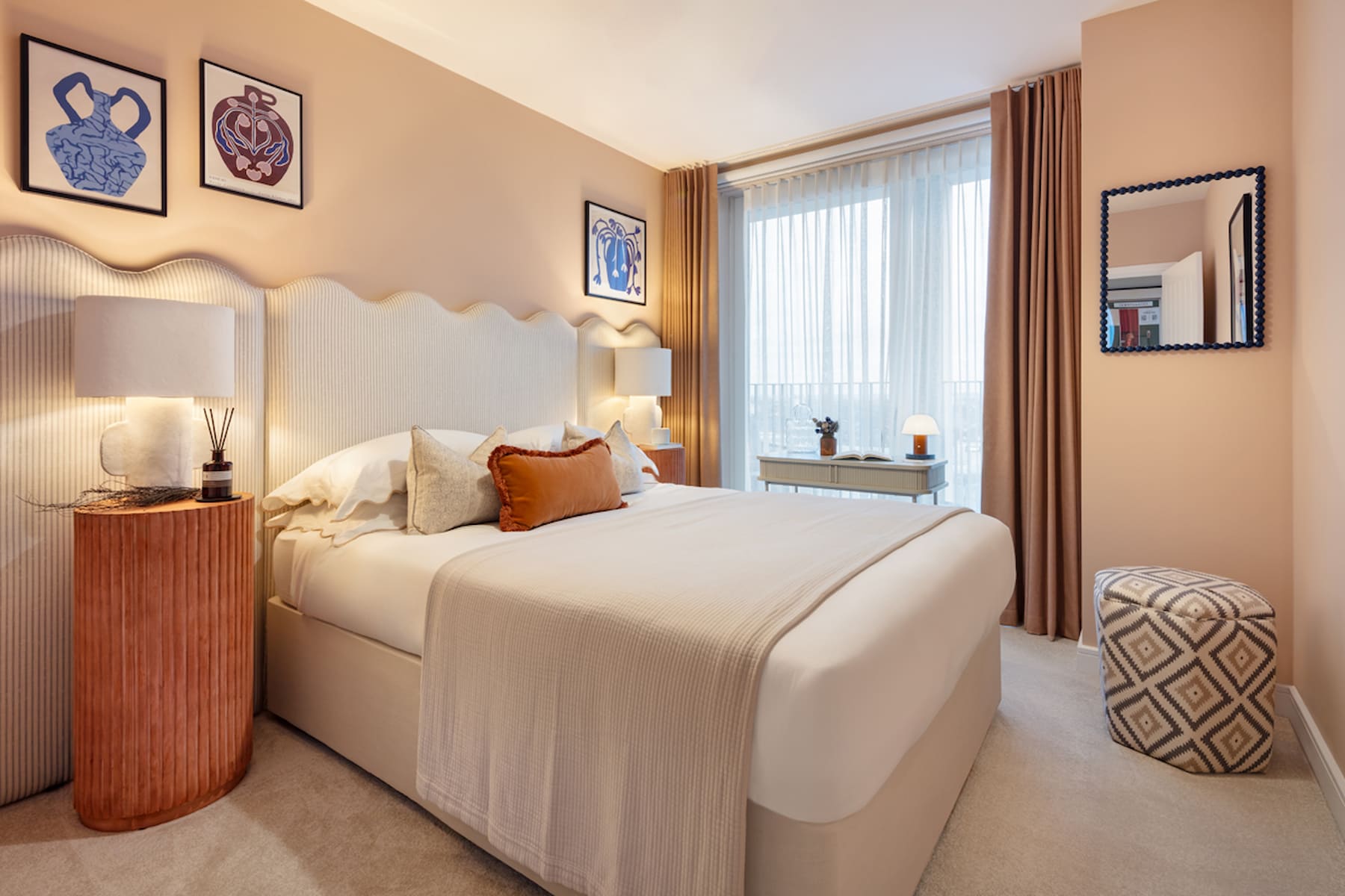 Bedroom 2 is another double bedroom