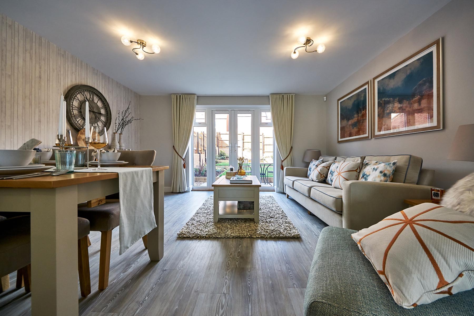 Enjoy the natural light from your French doors