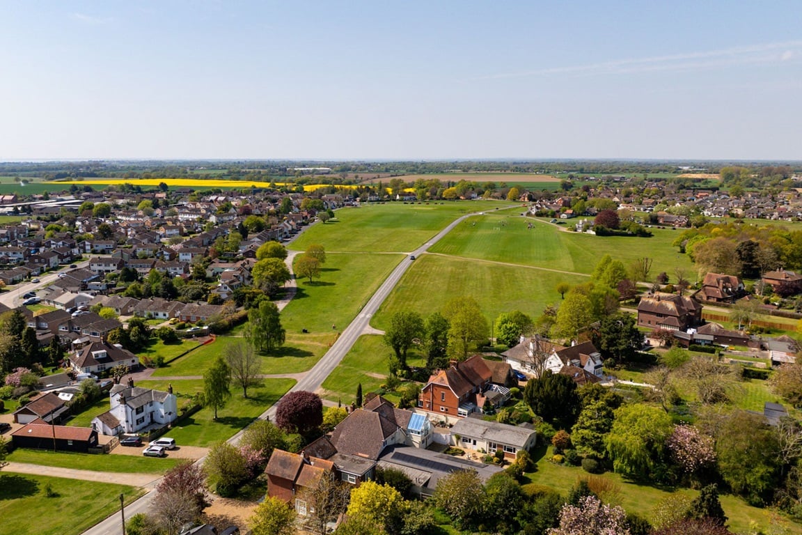 The Great Bentley Village Green spans around 43 acres