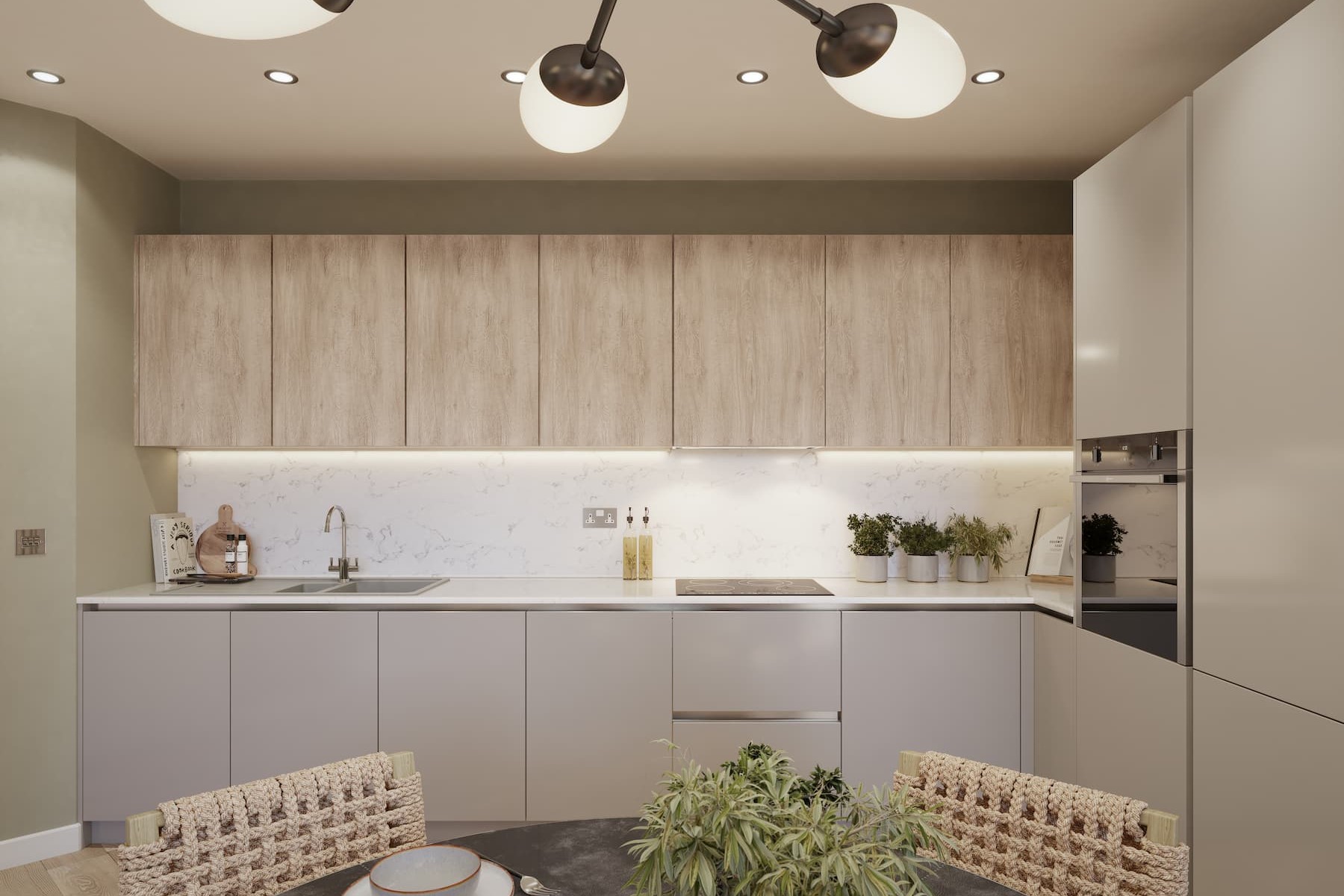 Seamlessly designed with integrated appliances