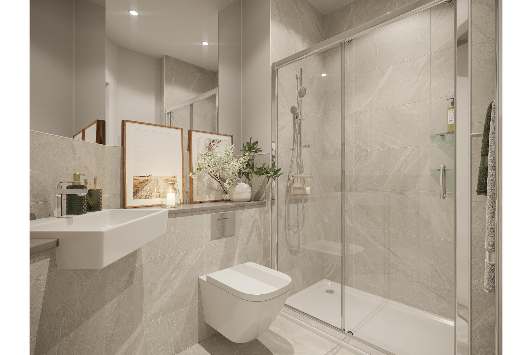 Ensuite in the Natural & Earth palette