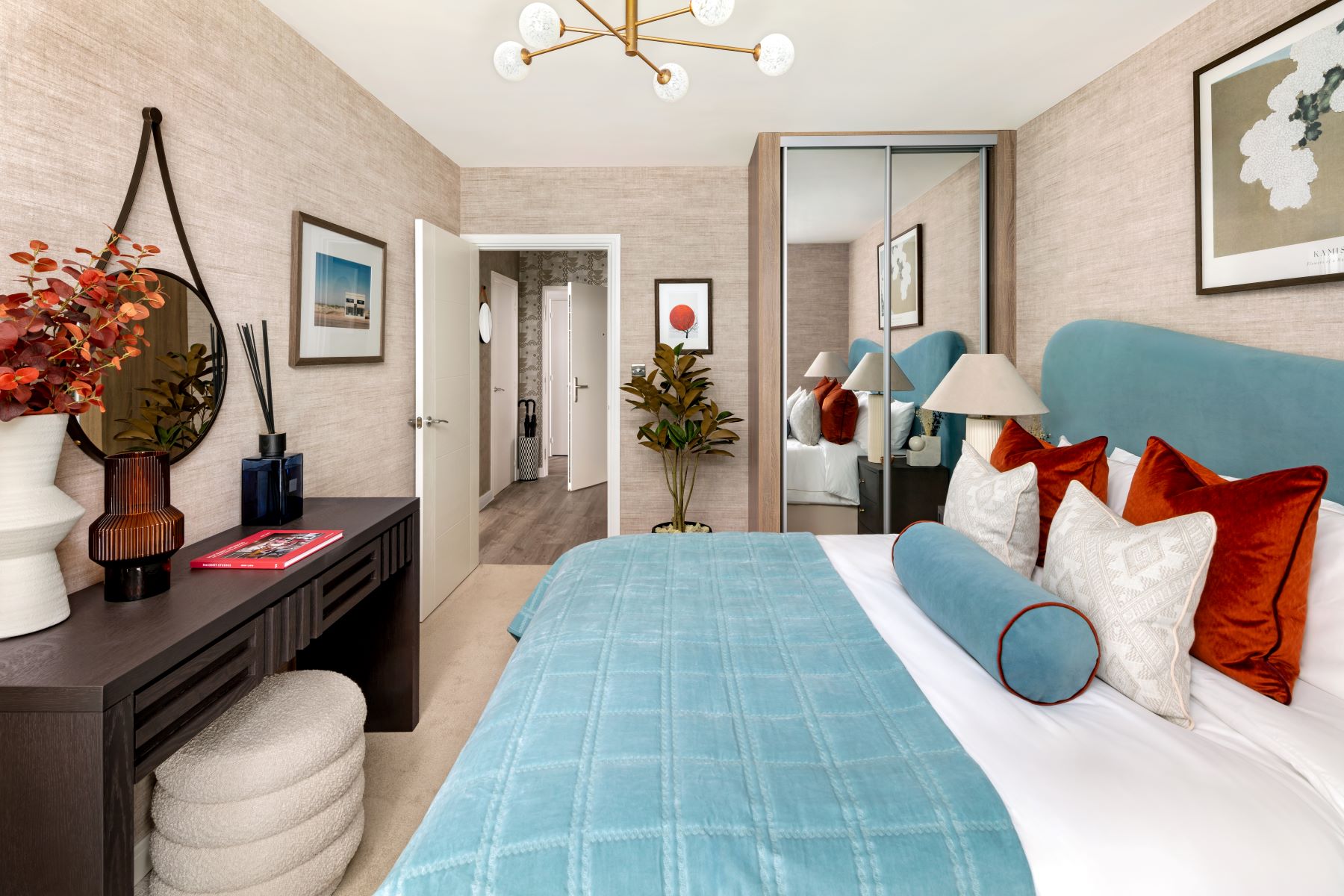 Bedroom side to door