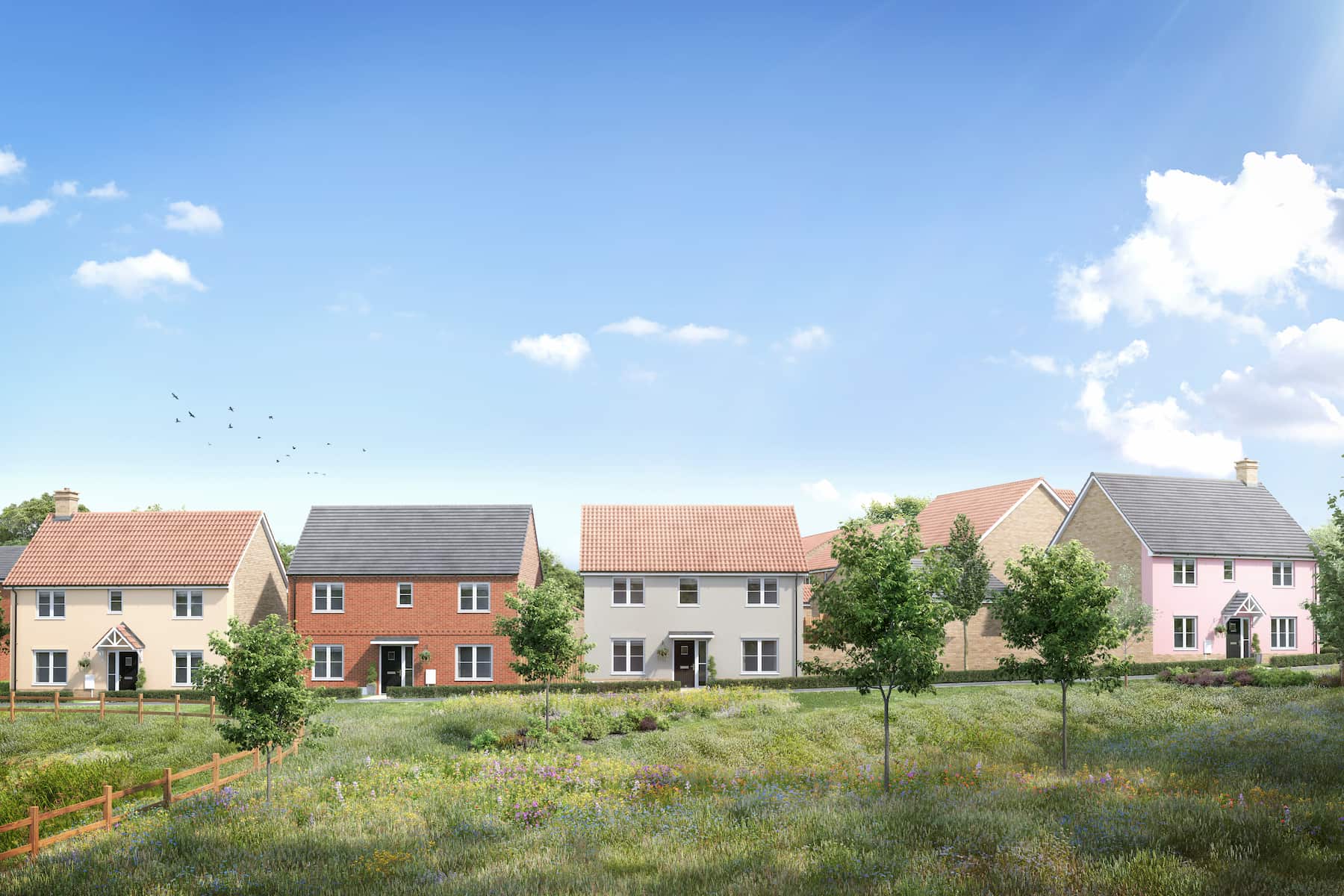 Westland Heath is positioned in the Suffolk countryside 