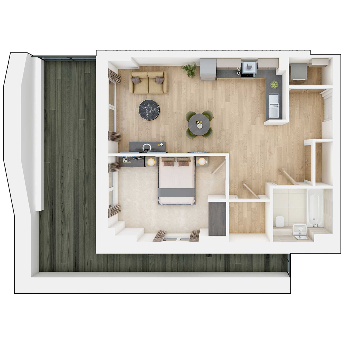 Apartment type DO2 Floorplan