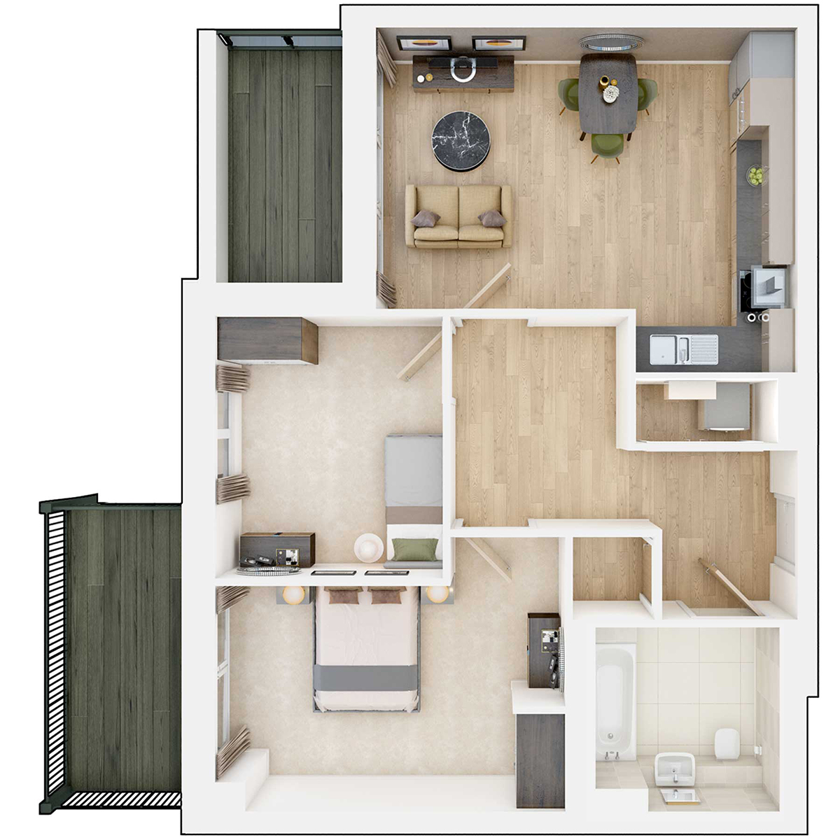 Apartment type DO3 Floorplan