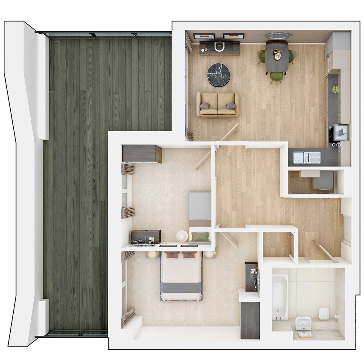 Apartment type DO3 Floorplan