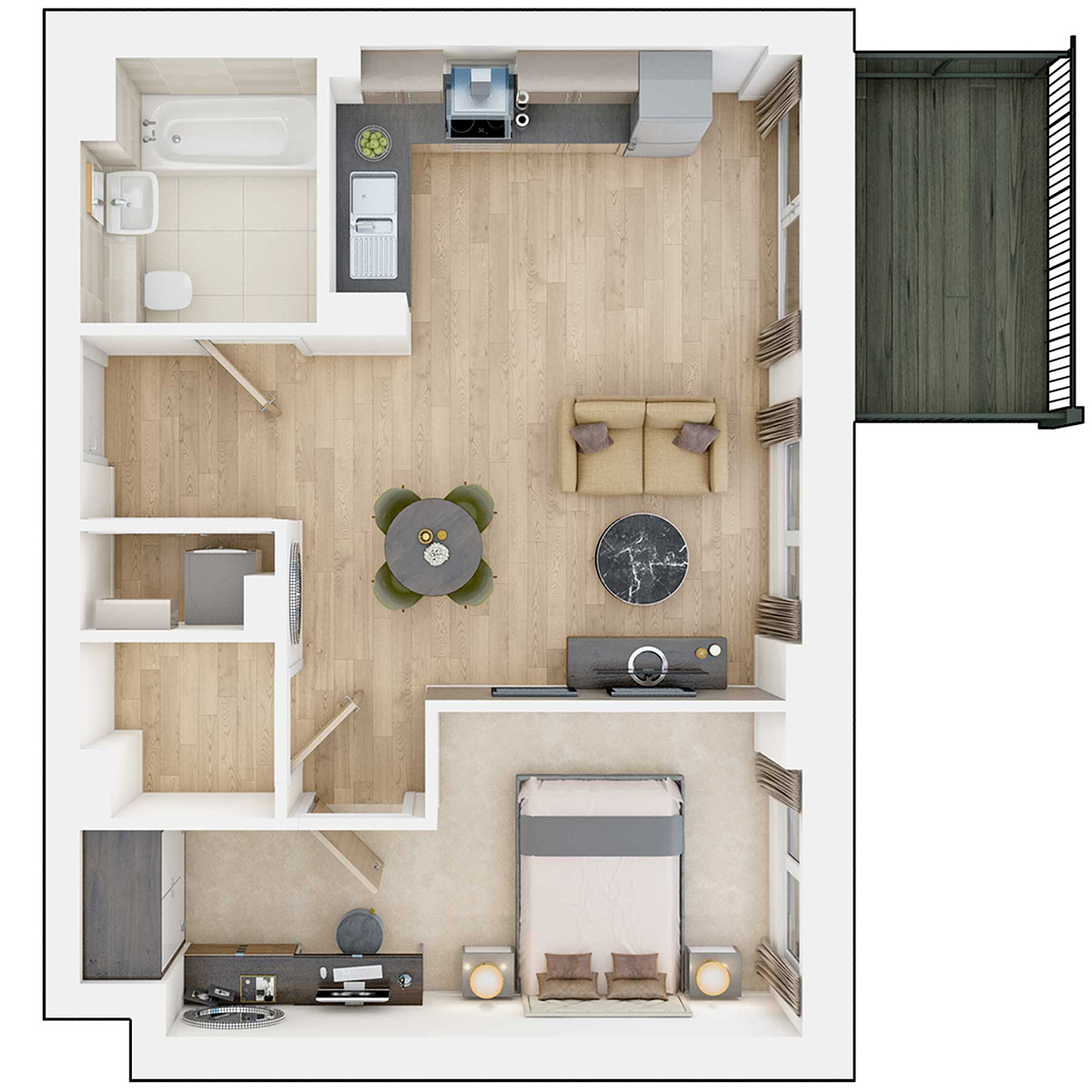 Apartment type DO4 Floorplan