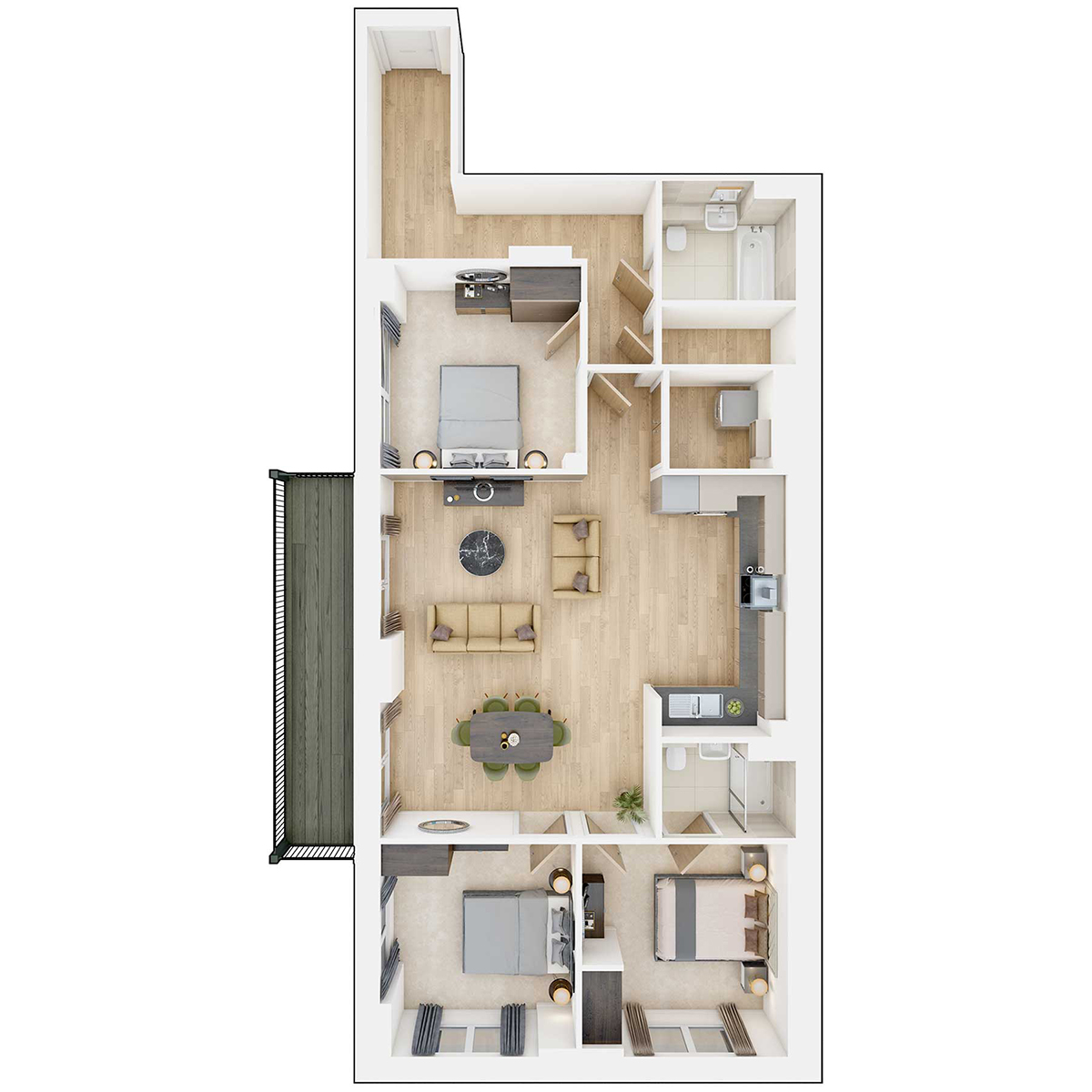 Apartment type DO5 Floorplan
