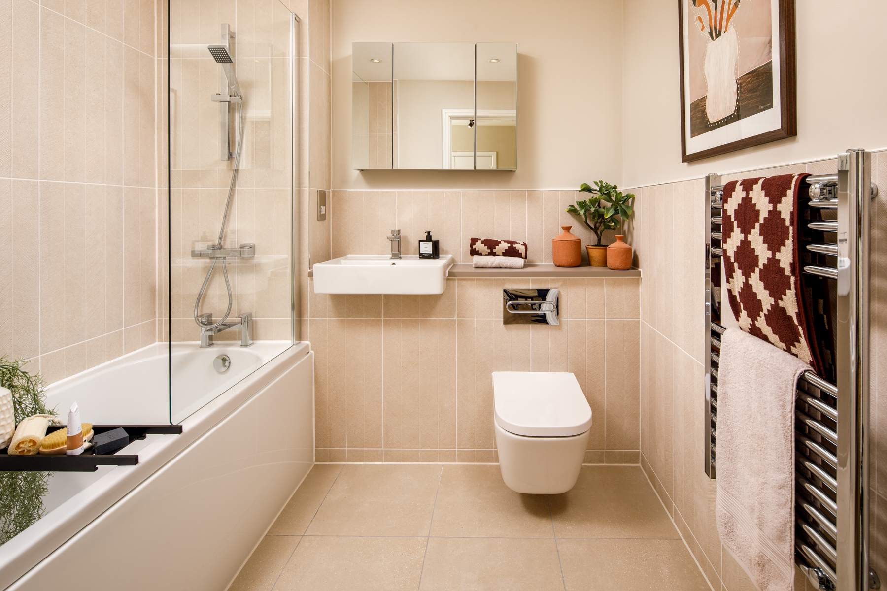 Contemporary bathoom finished in the Light palette