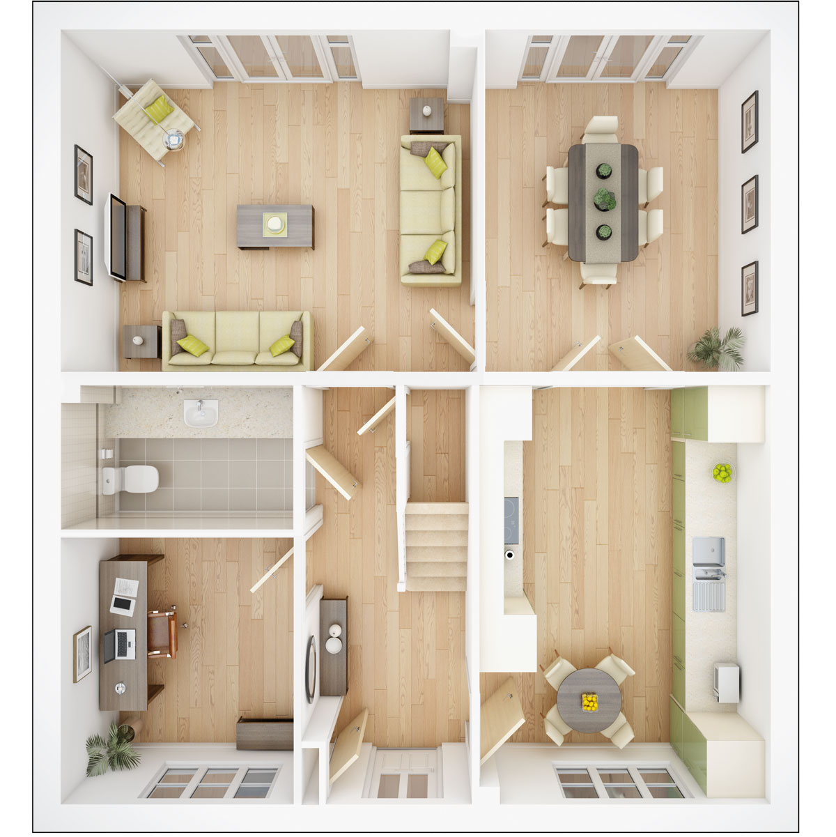 Ground floor plan of The Marford