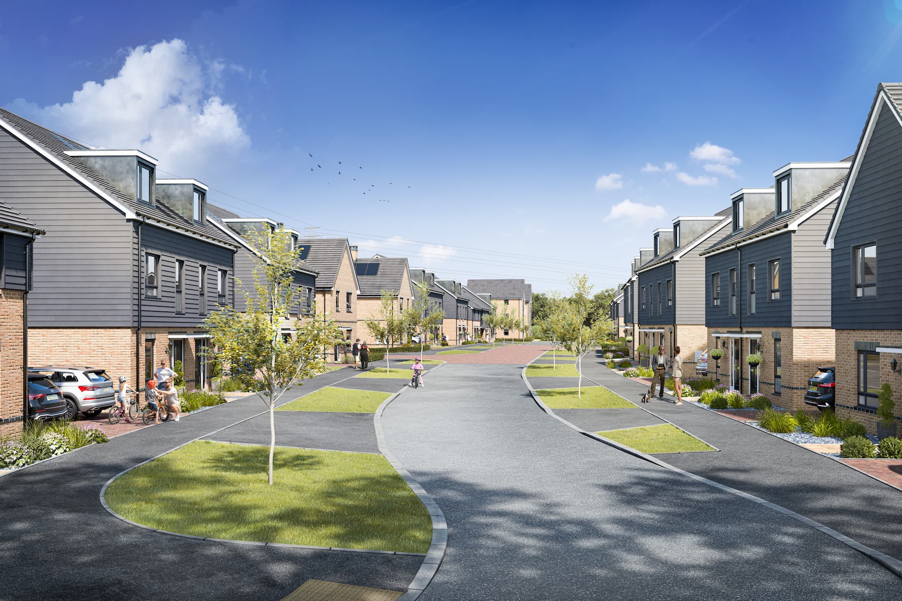 A beautiful new neighbourhood with wildlife-friendly features