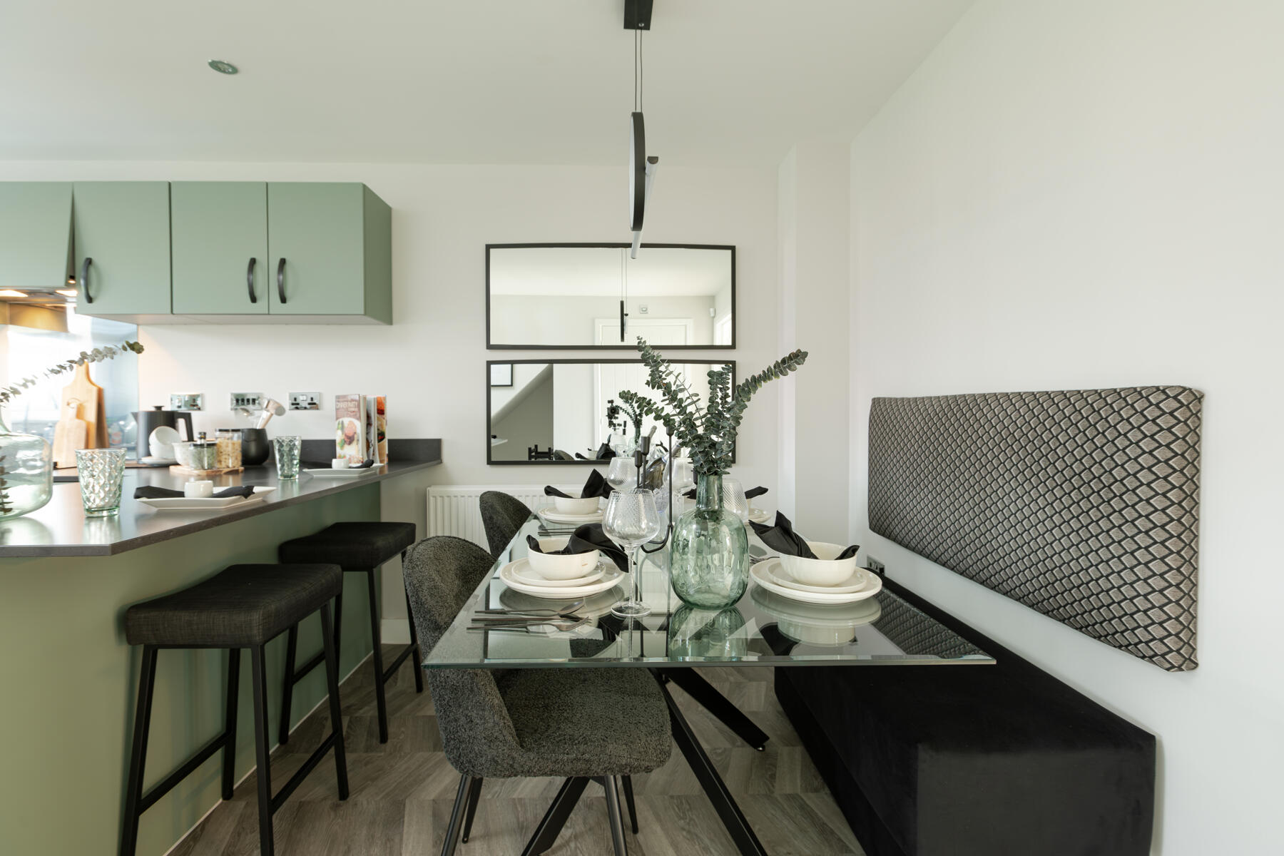 Dining area and breakfast table