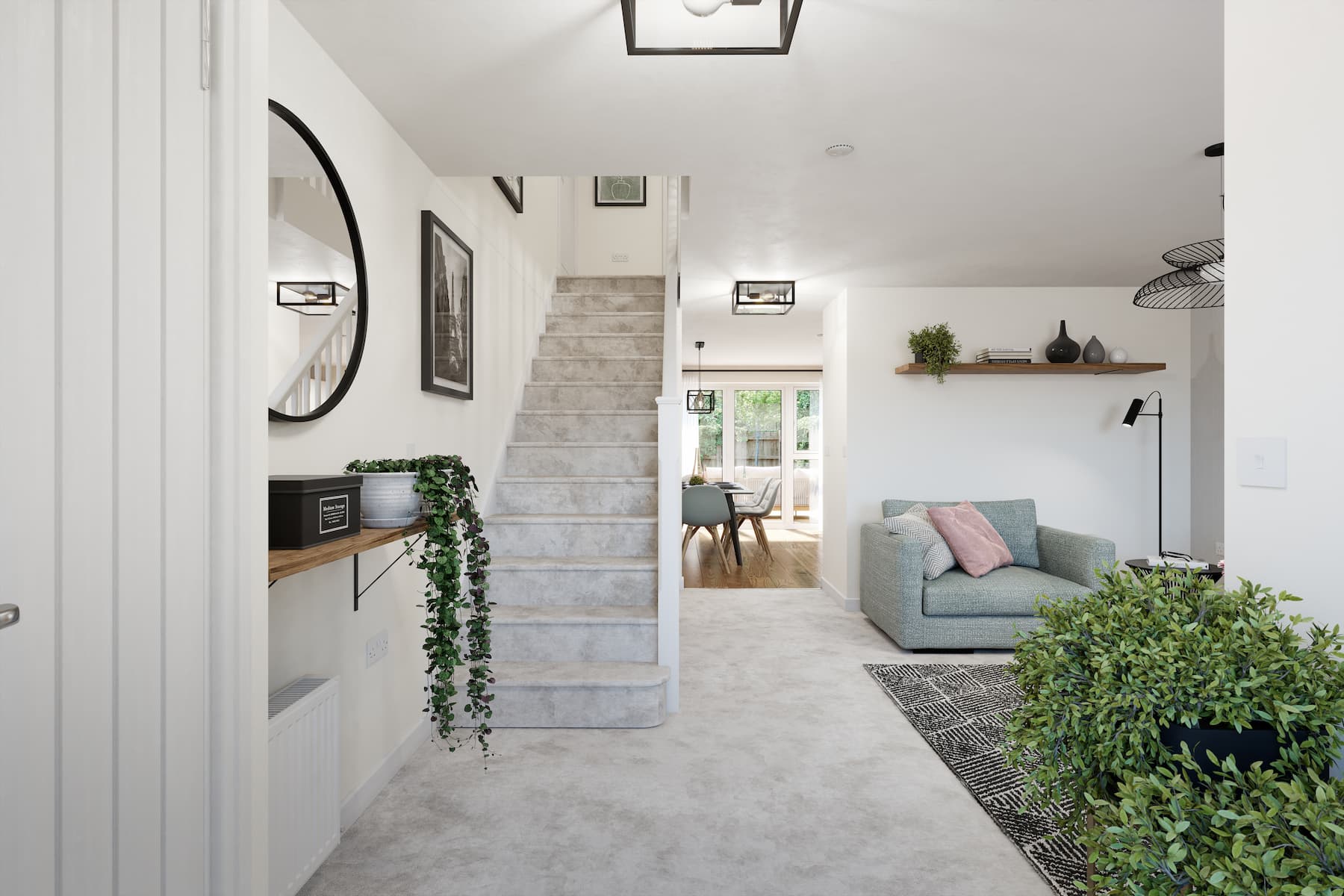 Bright spacious entrance