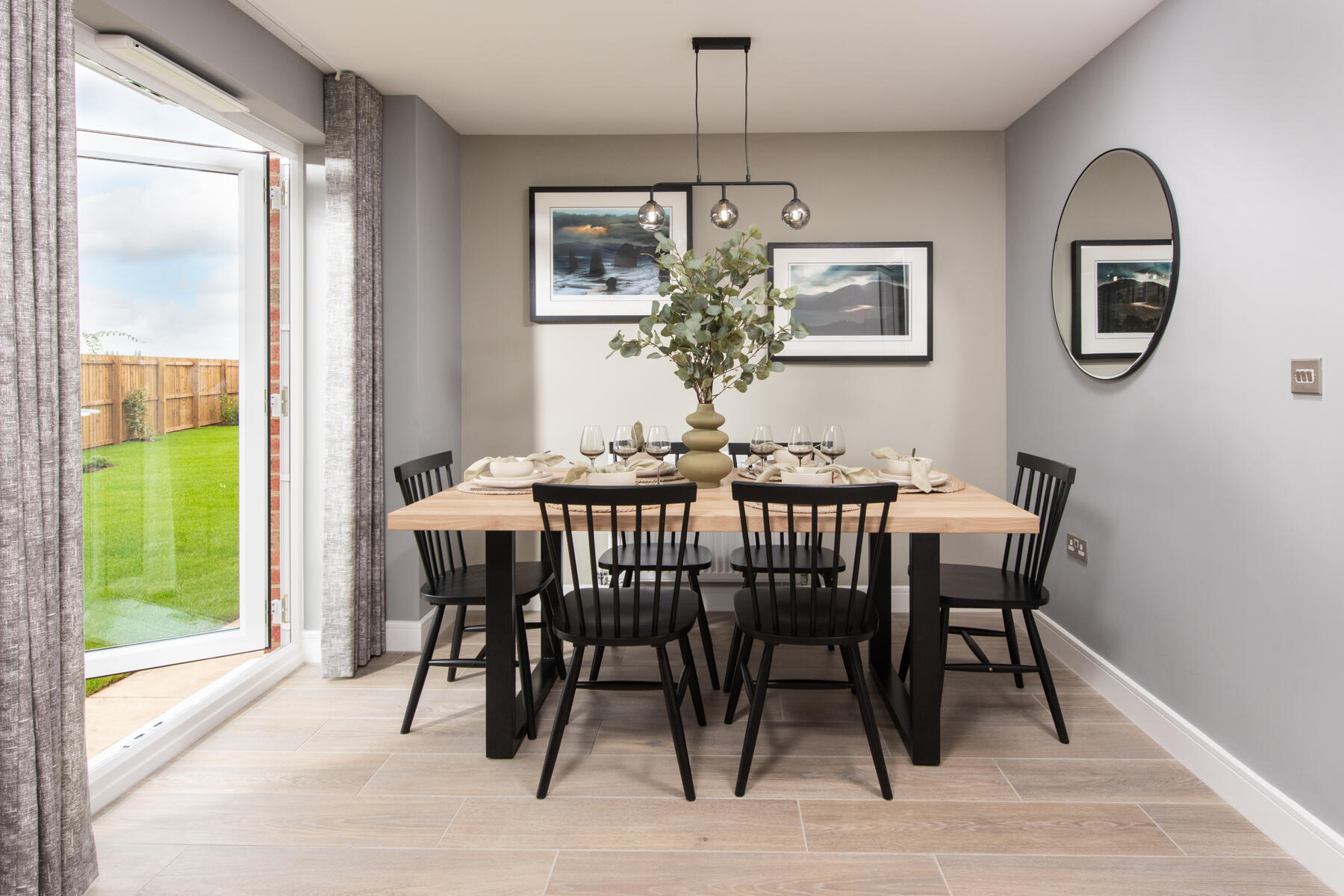 French doors lead to the garden