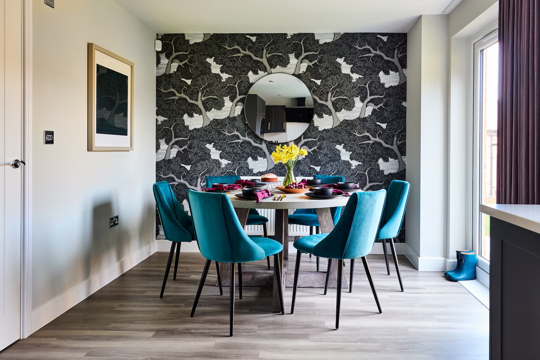 French doors lead to the garden