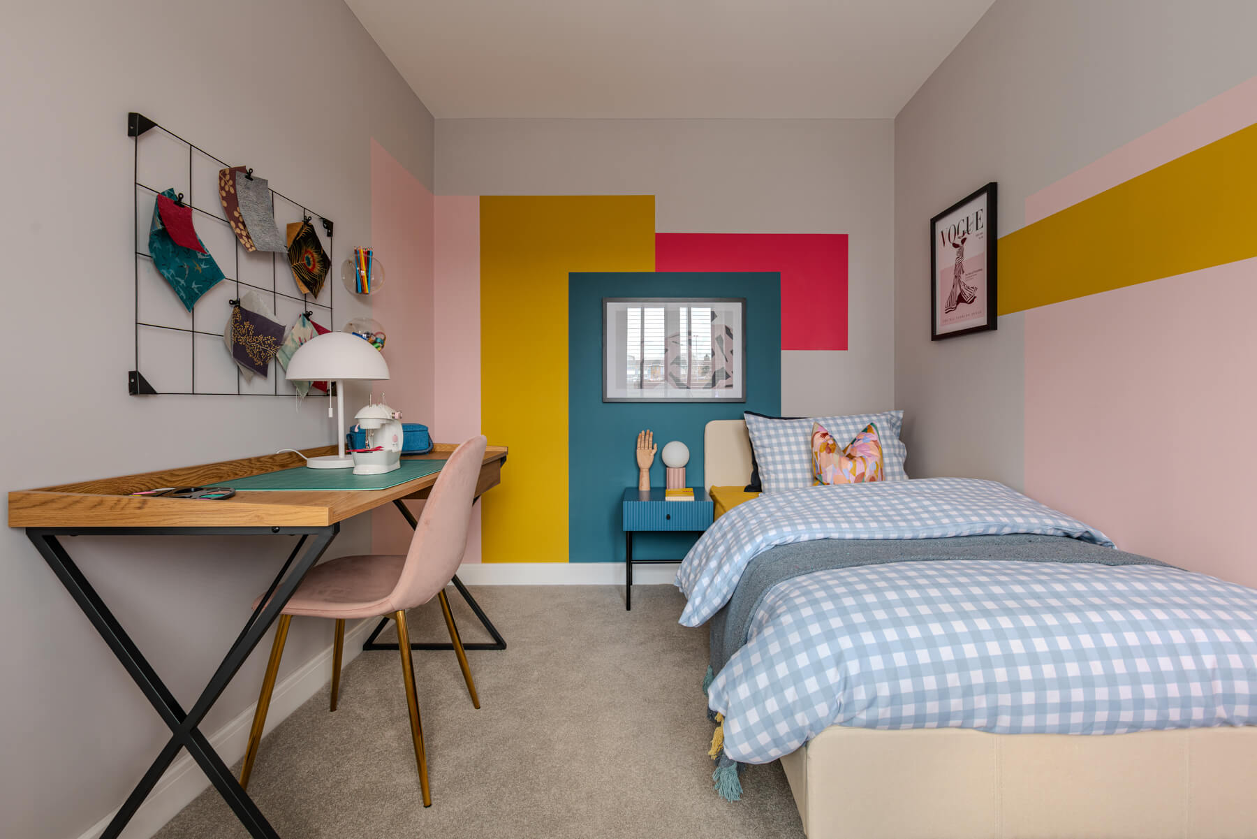 The third bedroom is well suited to a child or even a home office