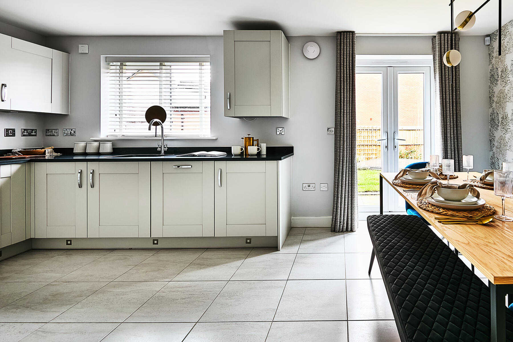 french doors to the garden