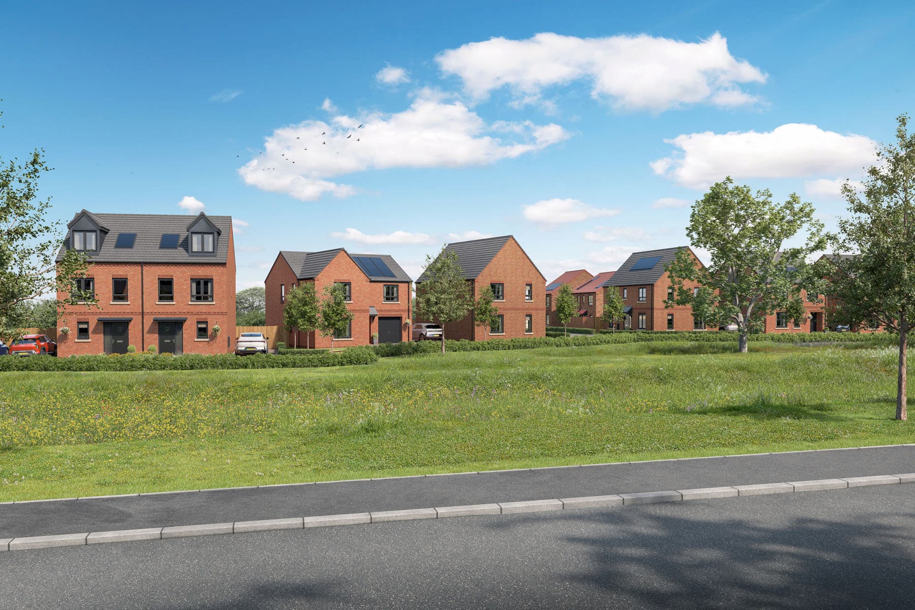 In a selection of styles to suit all homebuyers