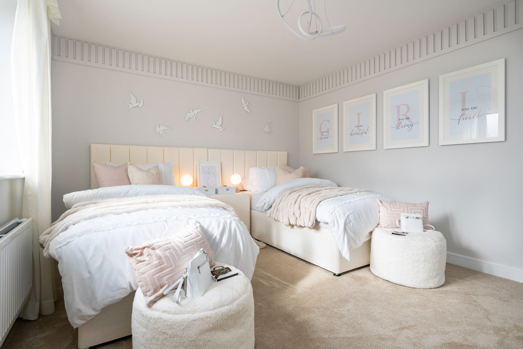 Fit a double or two smaller beds in bedroom 3