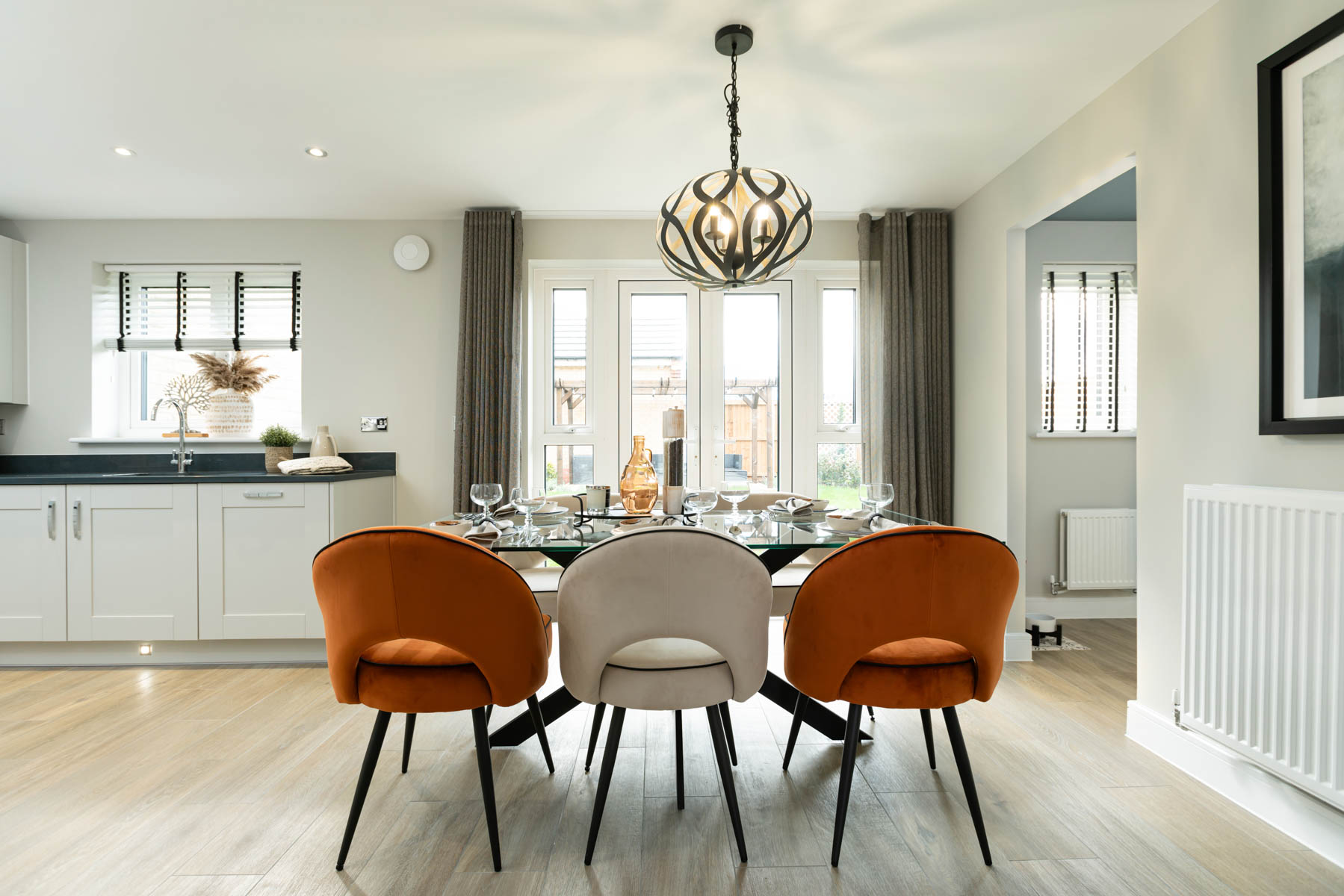 Imagine hosting an evening with friends in this spacious kitchen