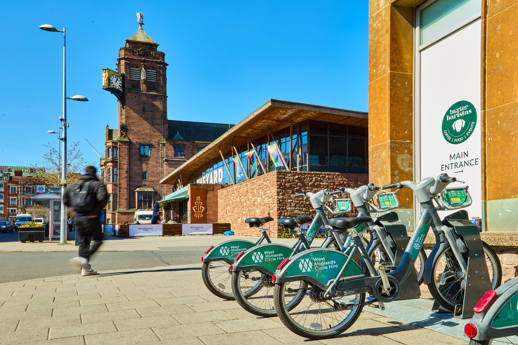 Cycle hire available in the city centre