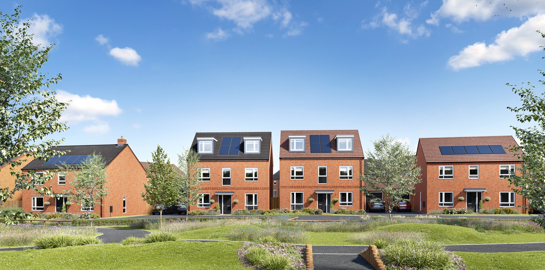 A new development of 1,2,3,4 & 5 bedroom homes