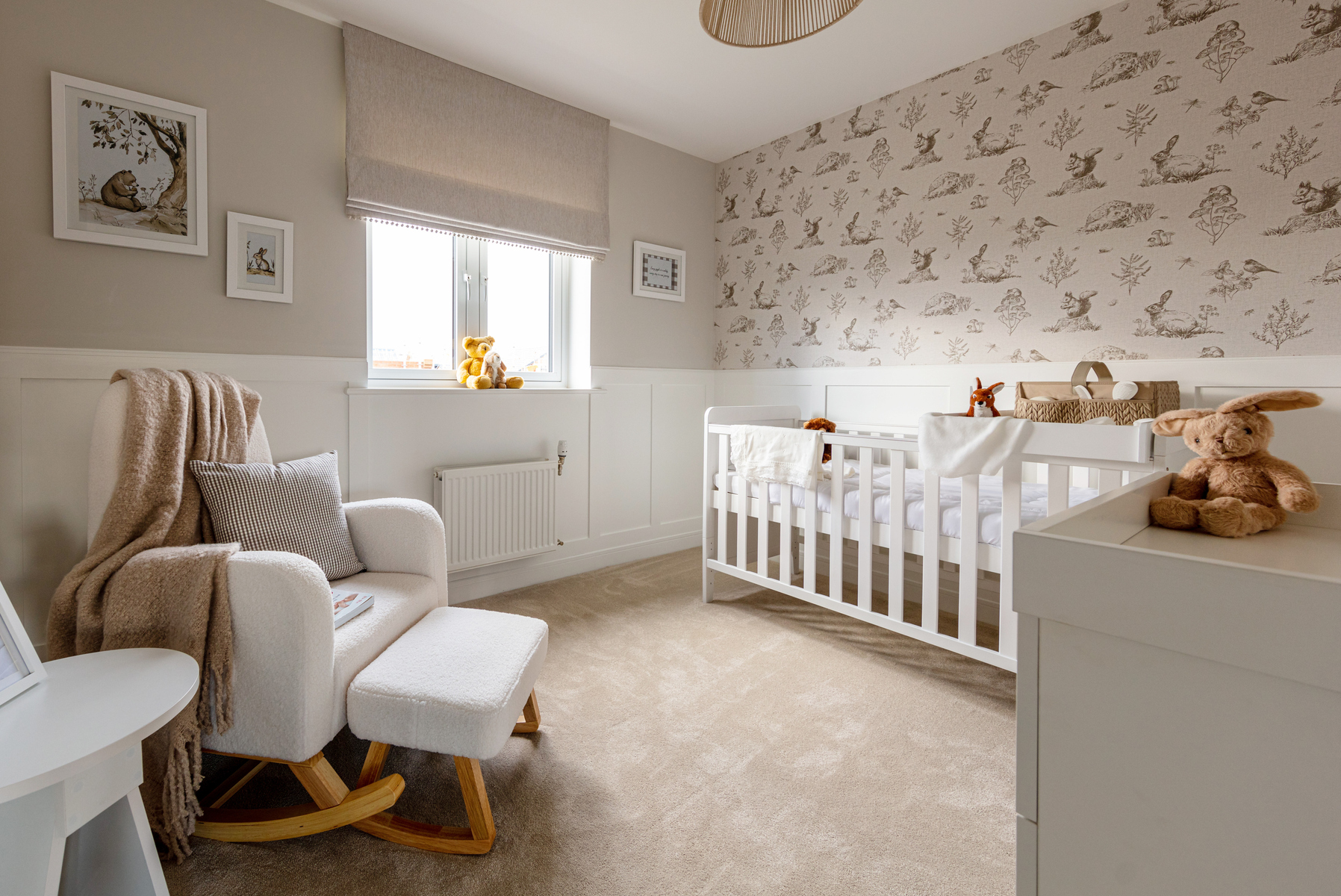 Flexible space for a nursery or home office