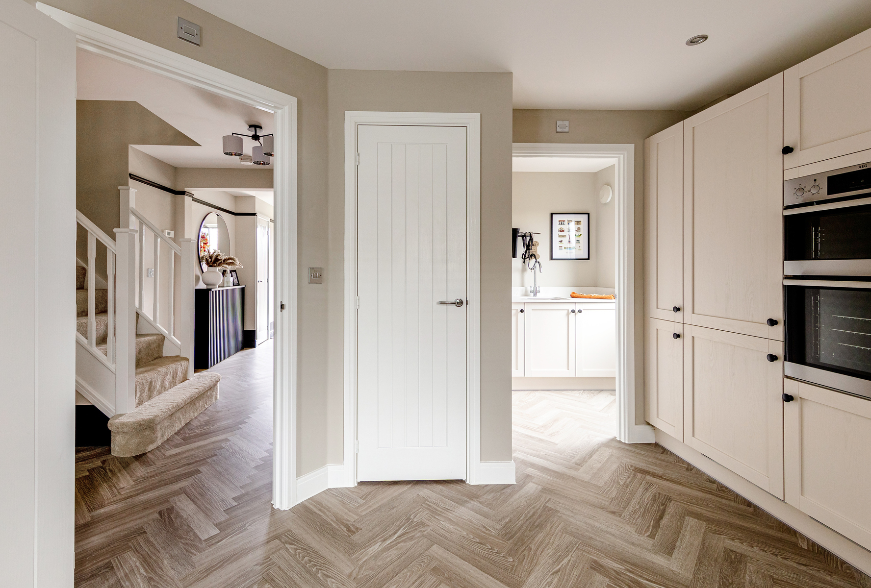 There's a useful utility room off the kitchen