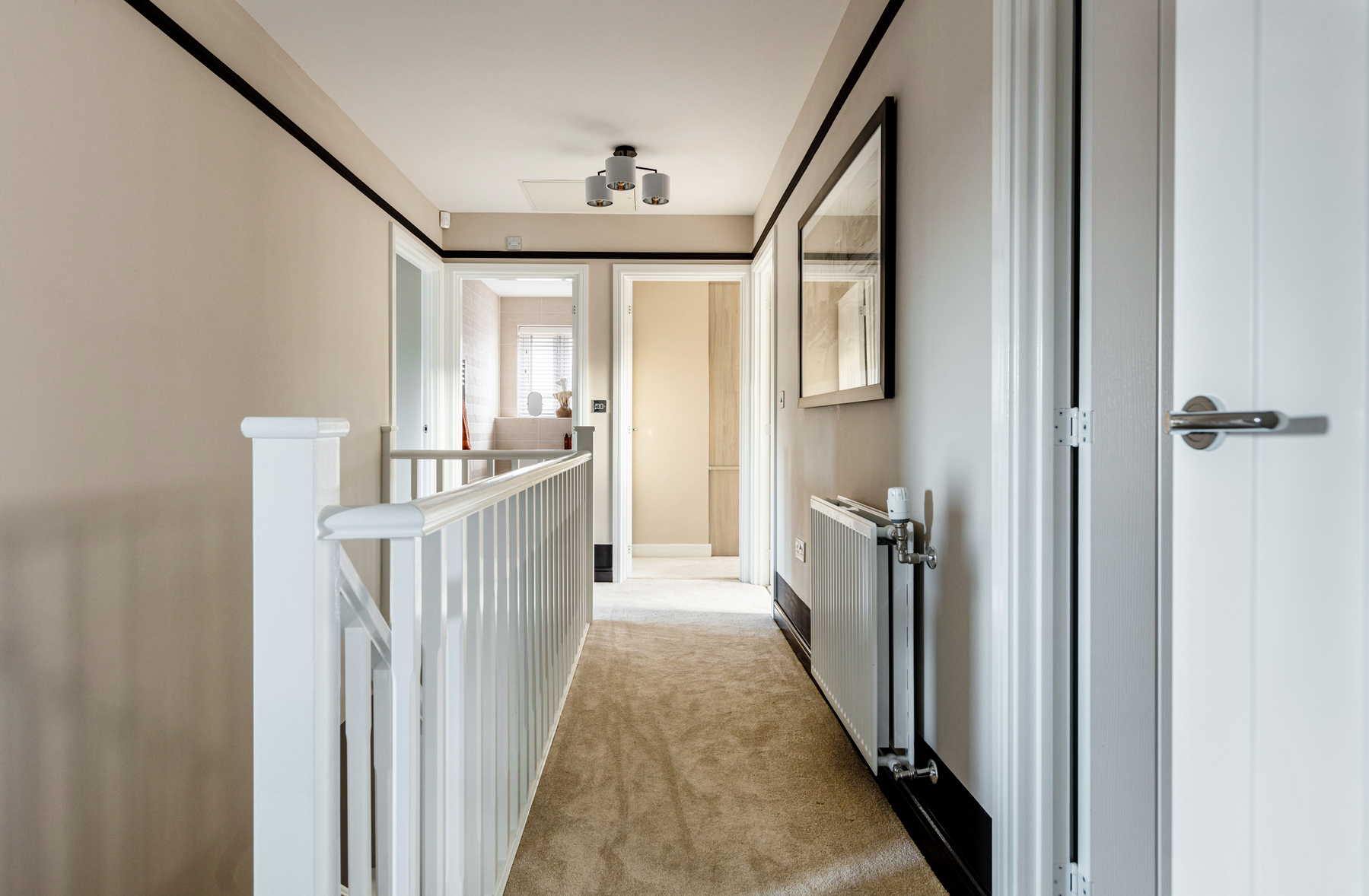 Upstairs leads to 5 bedrooms